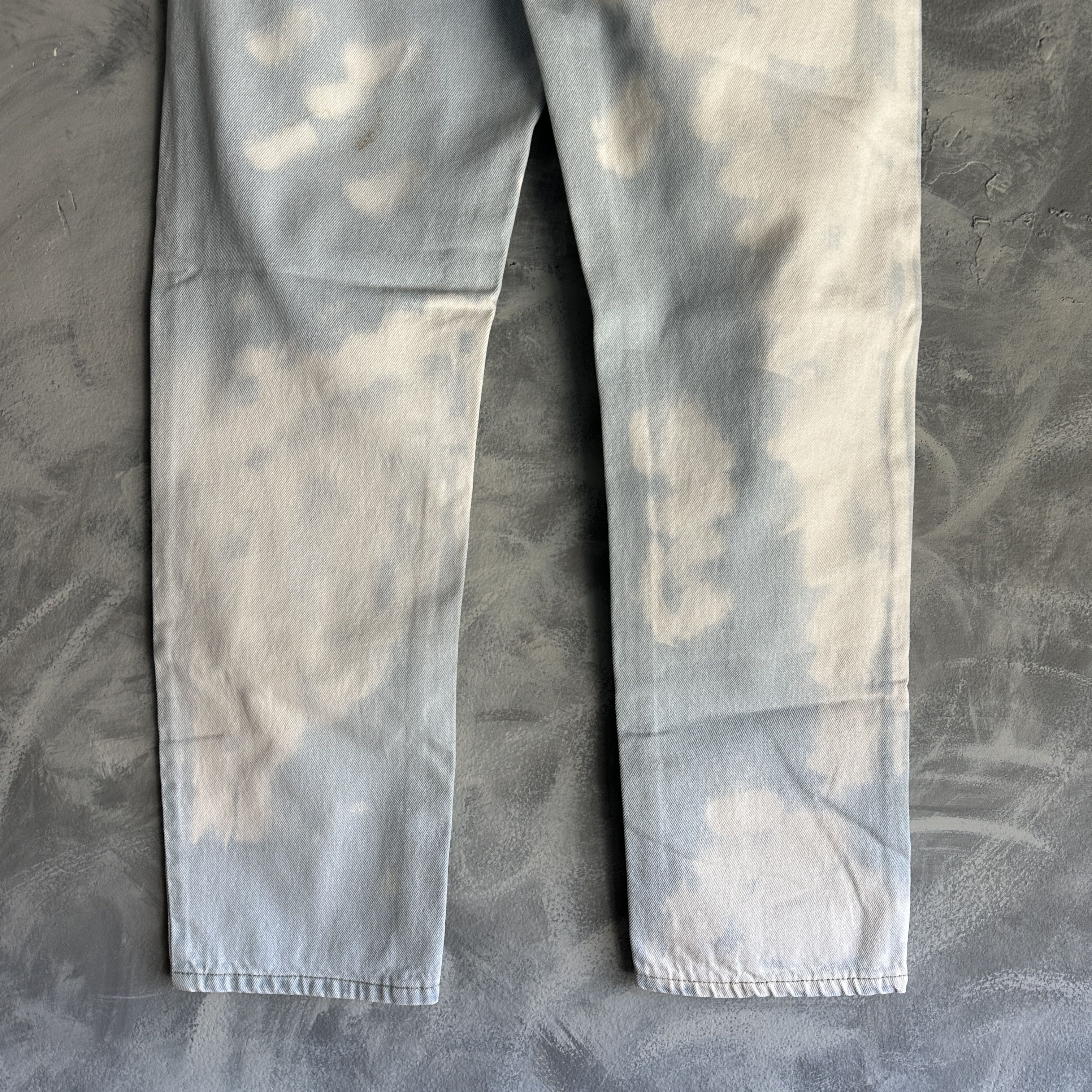 Other Original Use Cloud Wash Straight Jeans Mens Denim Bleach Size US 32 / EU 48 - 7 Thumbnail
