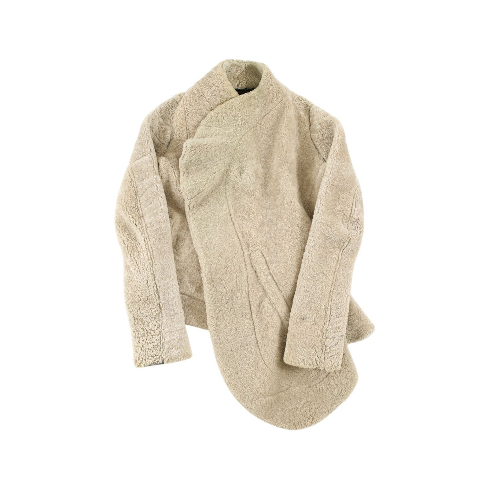 Rick Owens F/W 2011 Reversible Leather Shearling Biker Jacket Size XS / US 0-2 / IT 36-38 - 5 Thumbnail