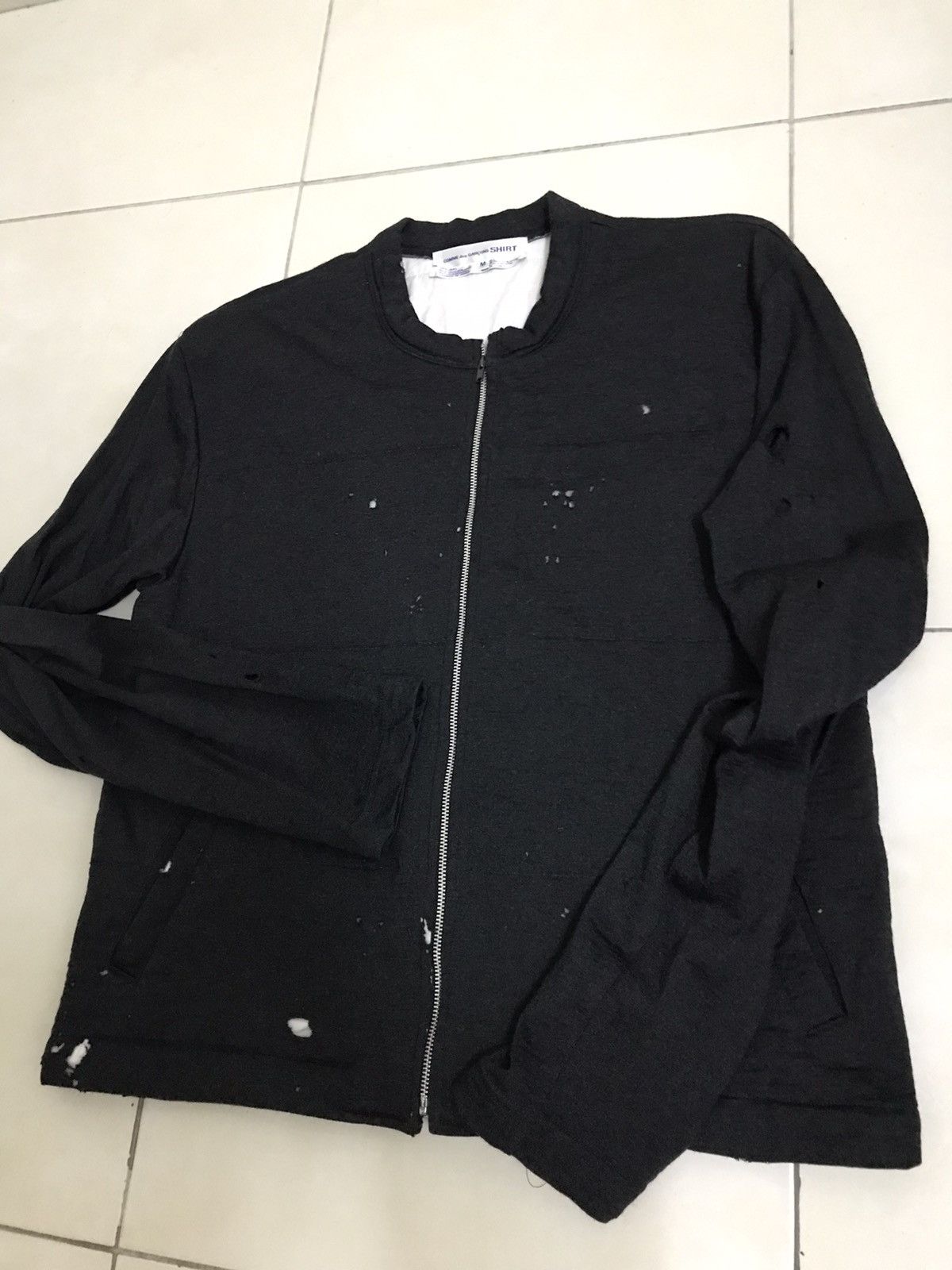 Comme des Garcons Comme des Garçons Shirt Wool Distressed Jacket Size US M / EU 48-50 / 2 - 11 Thumbnail