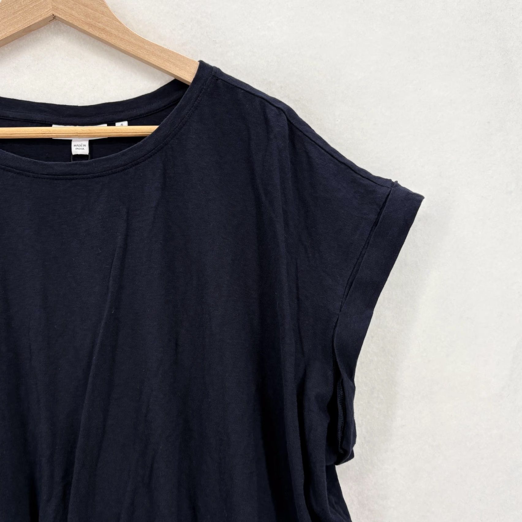 Vintage Chico's Shirt Womens XXL Blue Short Sleeve Cotton Slub Knot Front Tee NWT Shirt Womens 4 XXL Blue Short Sleeve Cotton Slub Knot Front Tee Top NWT Size XXL / US 16-18 / IT 52-54 - 2 Thumbnail