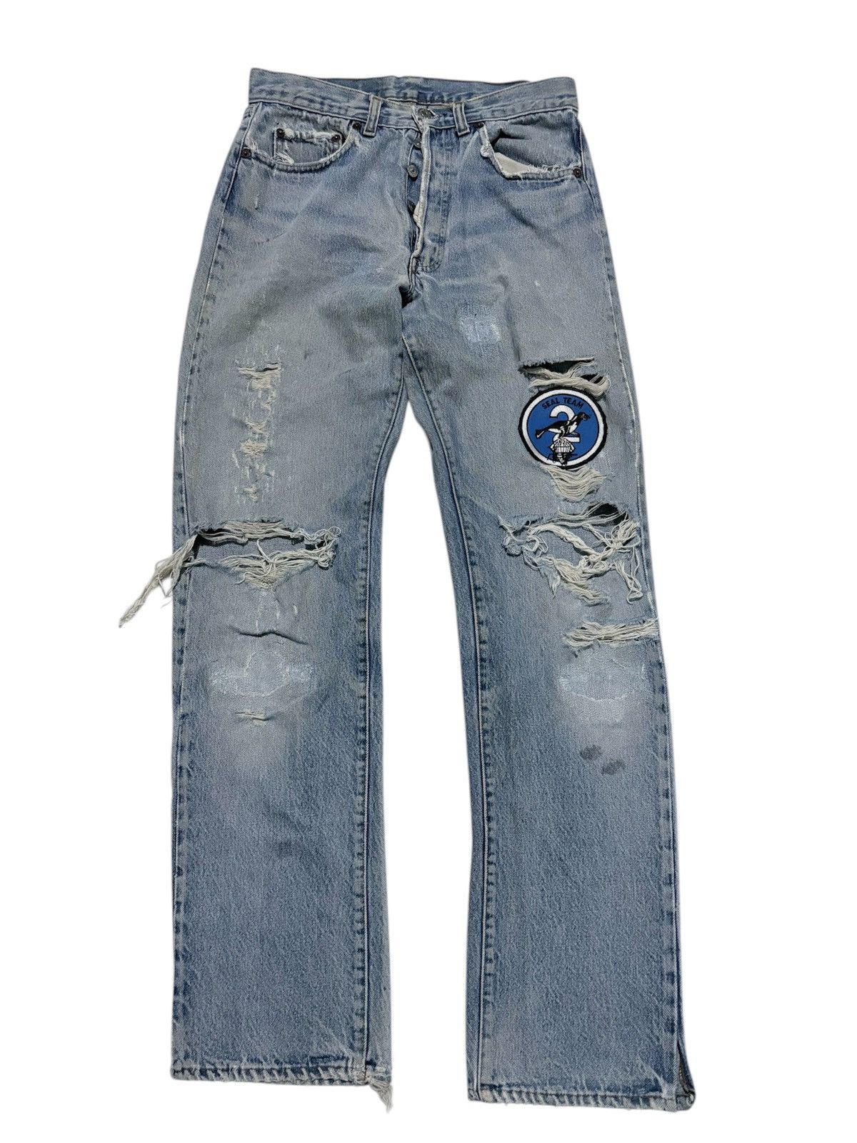 Levi's Vintage 1983 Levis 501 Distressed Denim Size US 30 / EU 46 - 1 Thumbnail