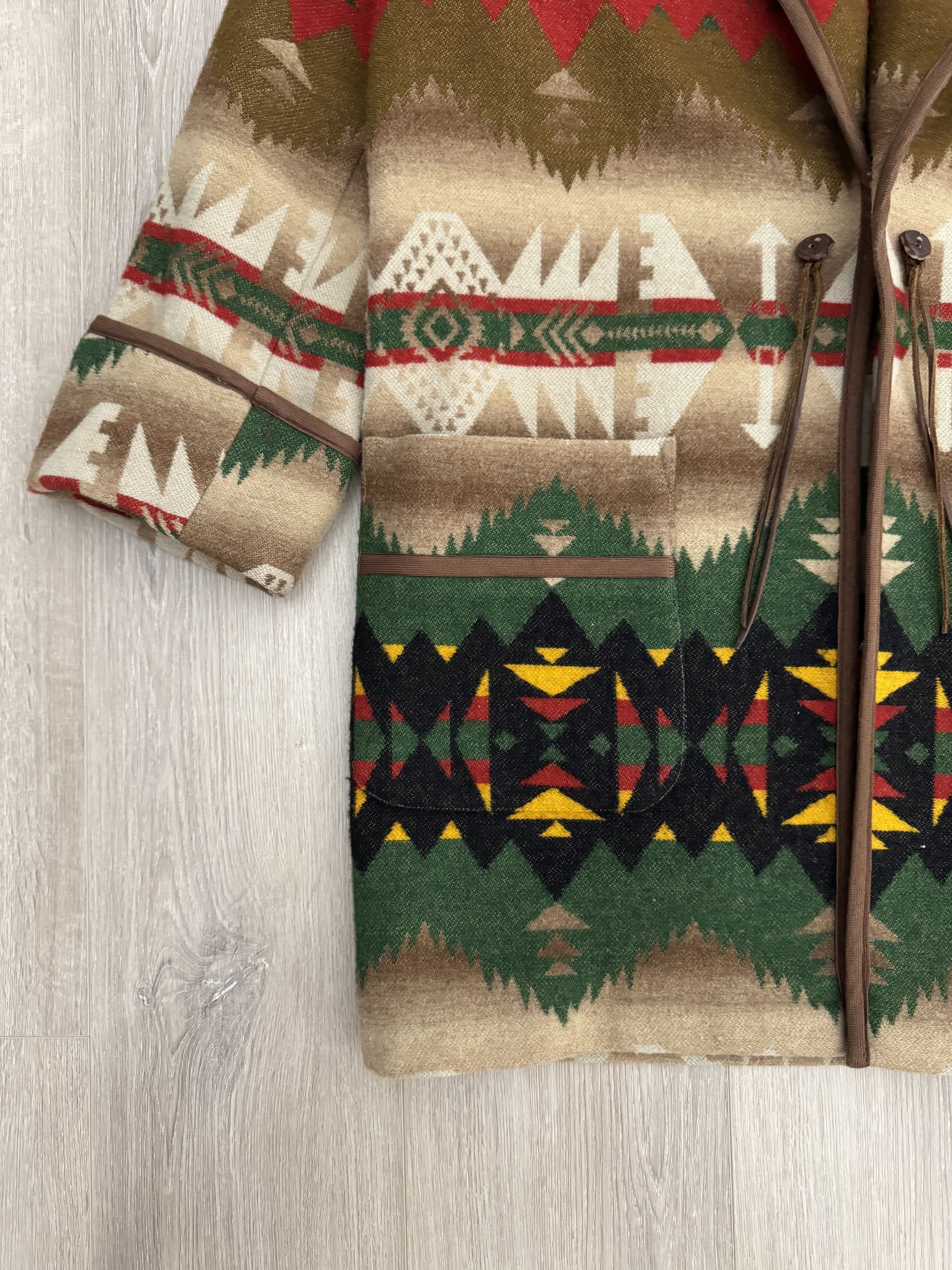 Polo Ralph Lauren Polo Country Aztec Robe Wool Blanket Coat Vintage Western Size US M / EU 48-50 / 2 - 3 Thumbnail