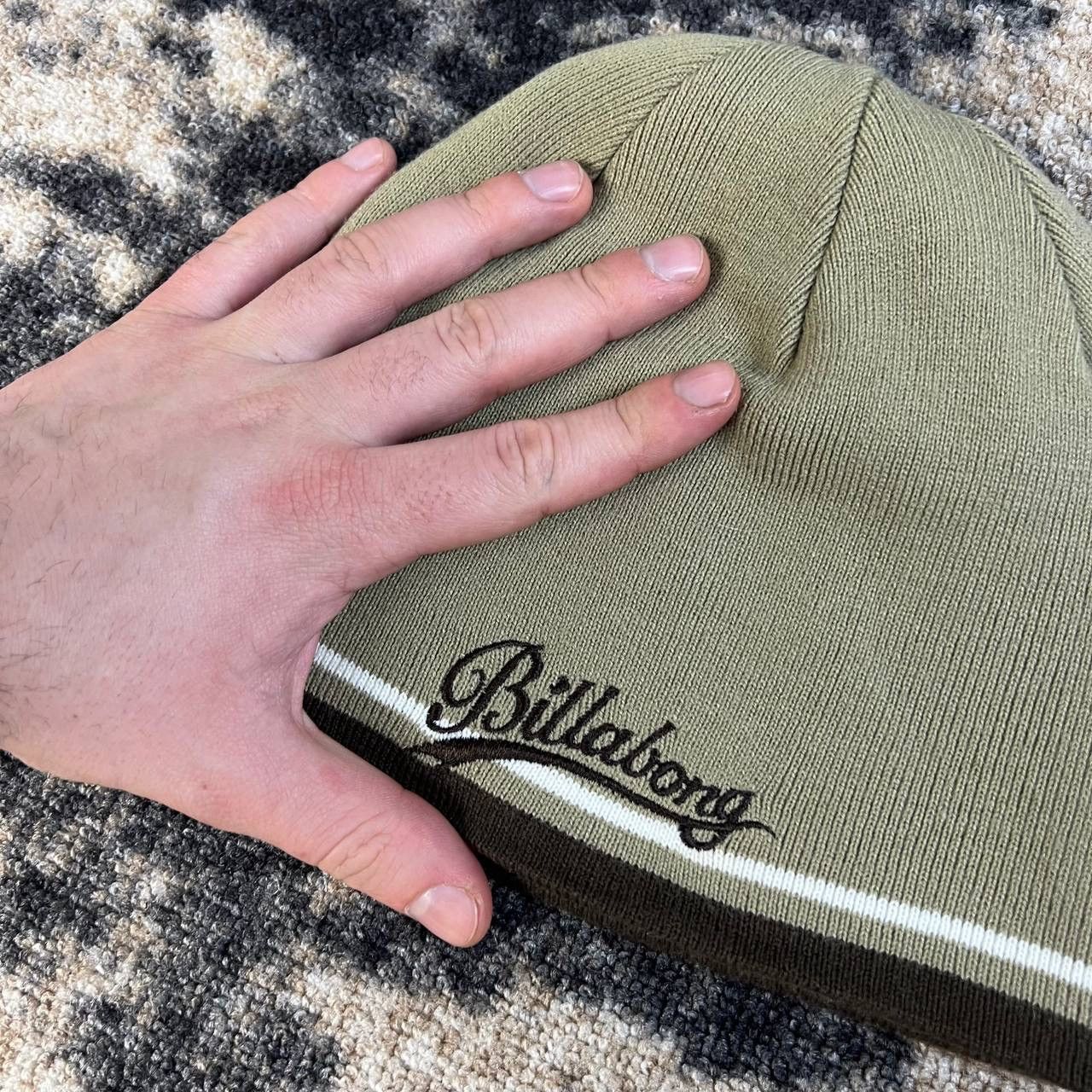 Billabong Billabong Vintage Y2K Mini Logo Two-Sides Beanie Hat Size ONE SIZE - 4 Thumbnail