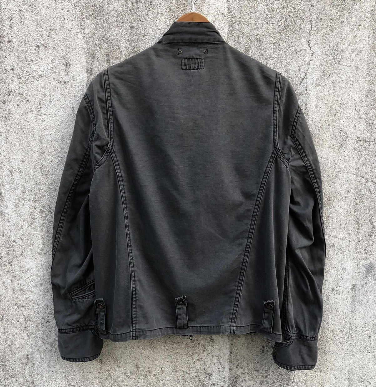 Vintage Stone Head Cotton Khakis Biker Style Jacket Size US L / EU 52-54 / 3 - 11 Thumbnail