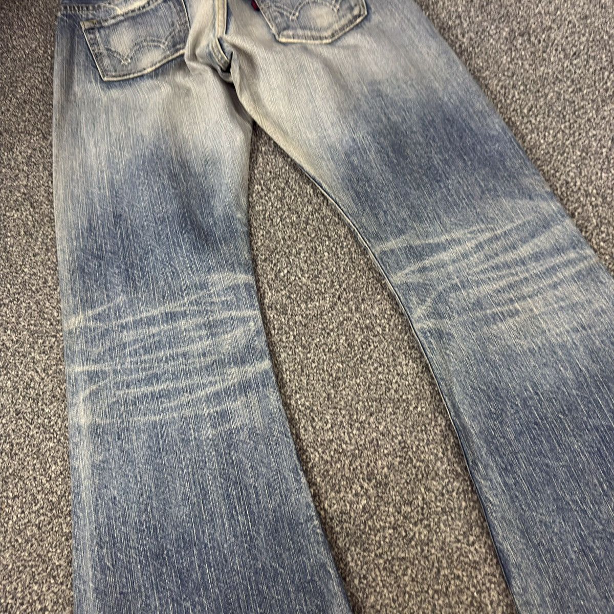 If Six Was Nine 🔥🇯🇵 Vintage 90s Flared Edwin Damage 13oz 503 Denim Jeans Size US 30 / EU 46 - 9 Thumbnail