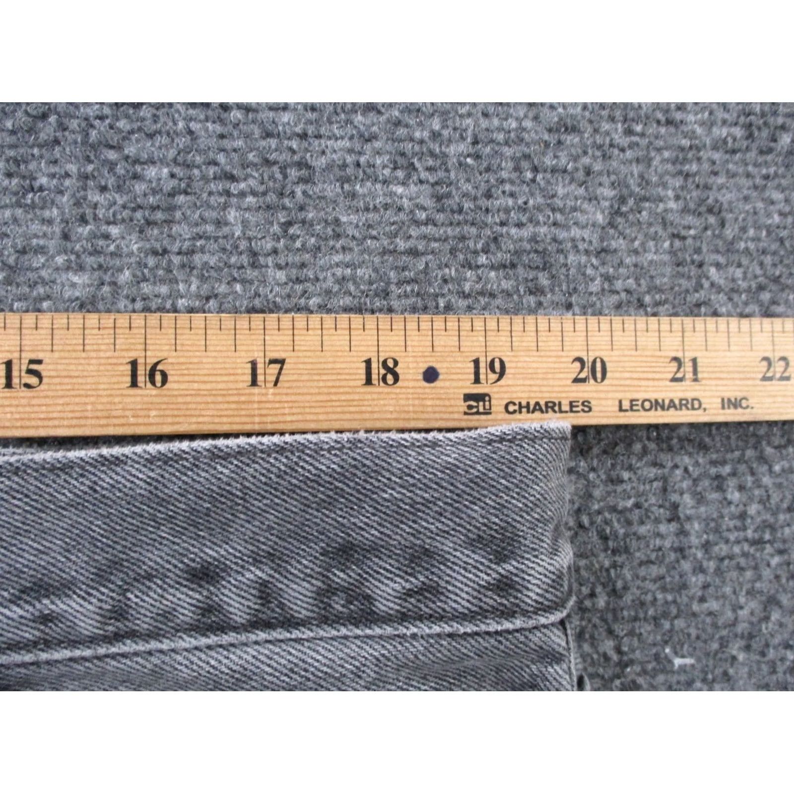 Levi's Levis Silvertab Jeans Mens 40x30 Gray Denim Straight Relaxed Fit Jeans Size US 40 / EU 56 - 6 Thumbnail