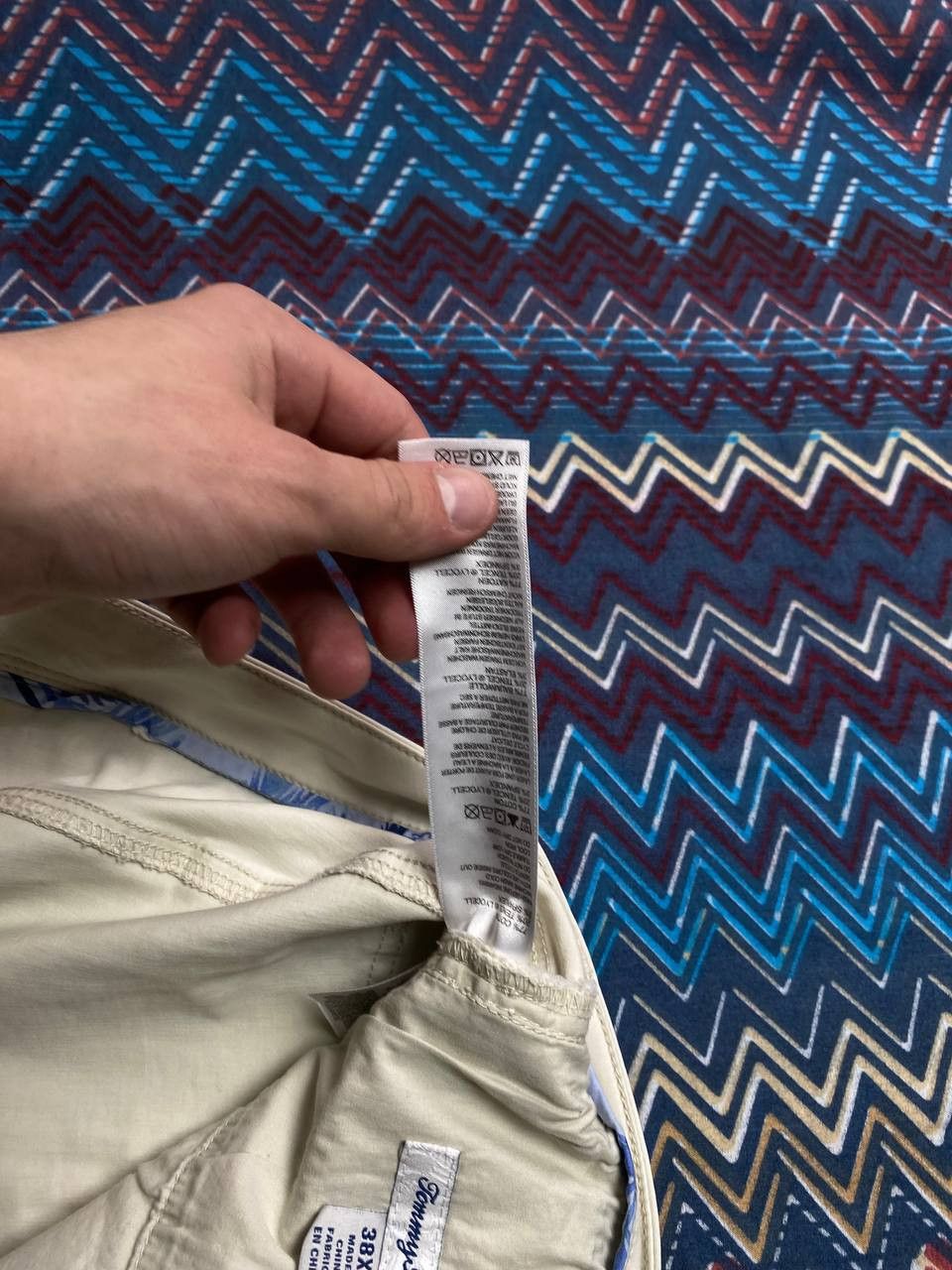 Tommy Bahama × Vintage Tommy Bahama Straight Leg Chinos Chino Pants Beige Size US 38 / EU 54 - 3 Thumbnail