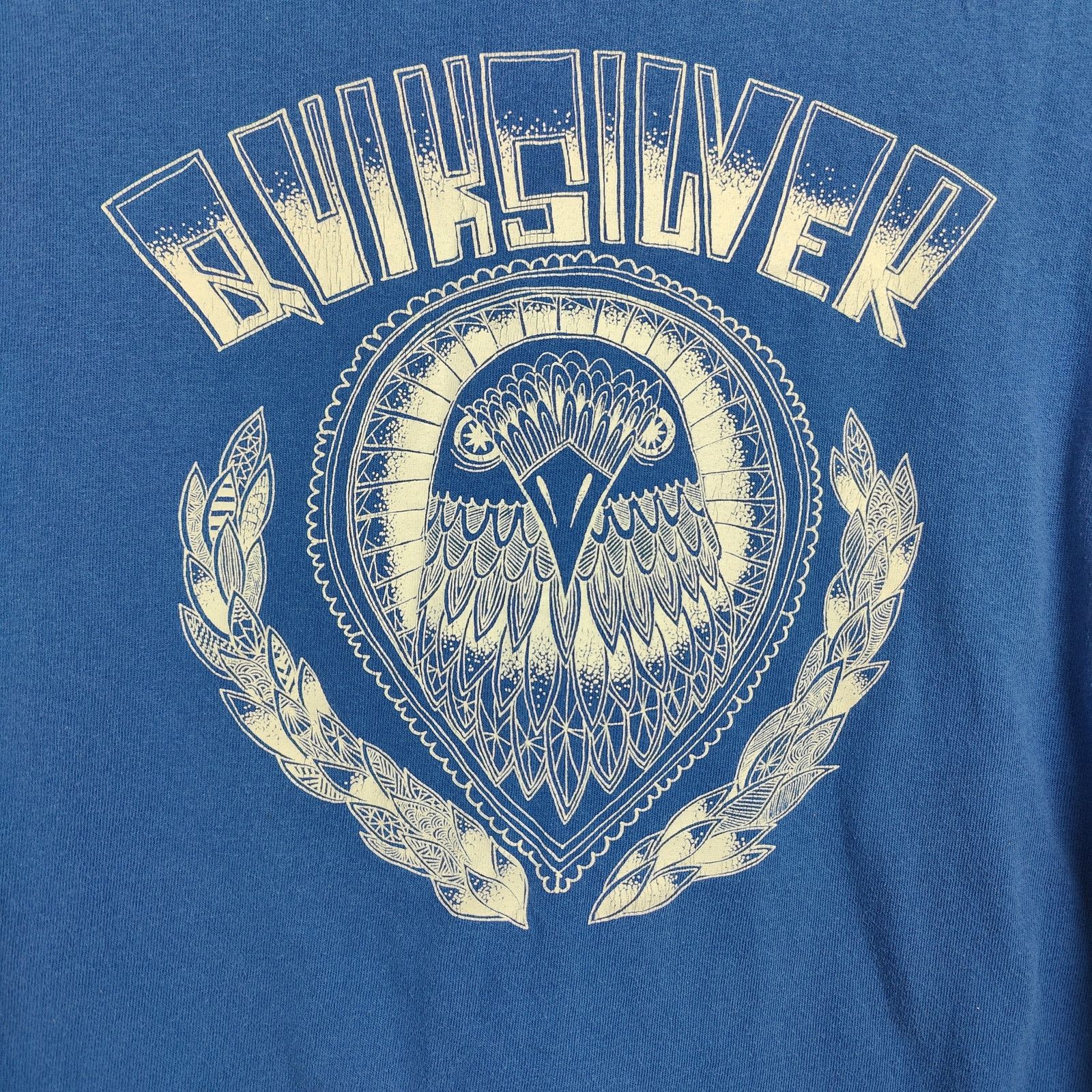 Quiksilver Y2K Quiksilver T-Shirt Mens Large Blue Tribal Owl Print Size US L / EU 52-54 / 3 - 2 Thumbnail
