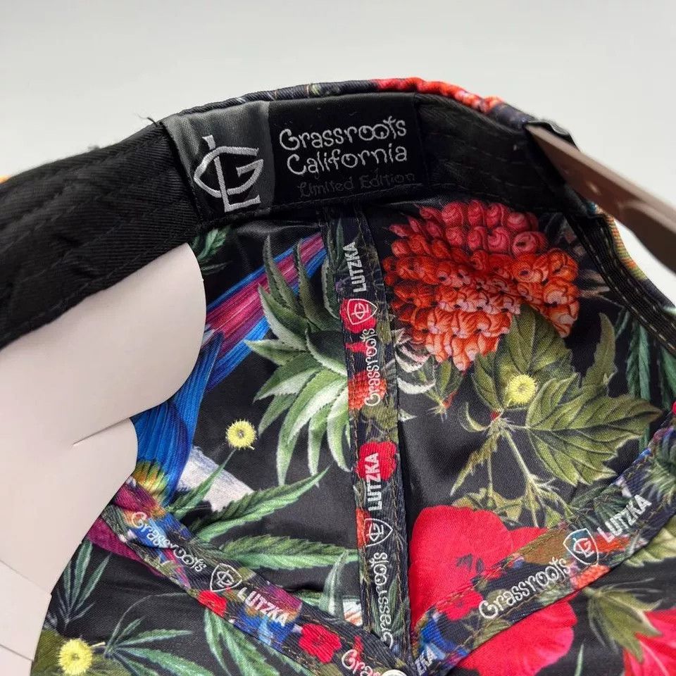 Grassroots California Greg Lutzka Hat Men L-XL Hawaiian Skate Grassroots Snap Back Size ONE SIZE - 5 Thumbnail