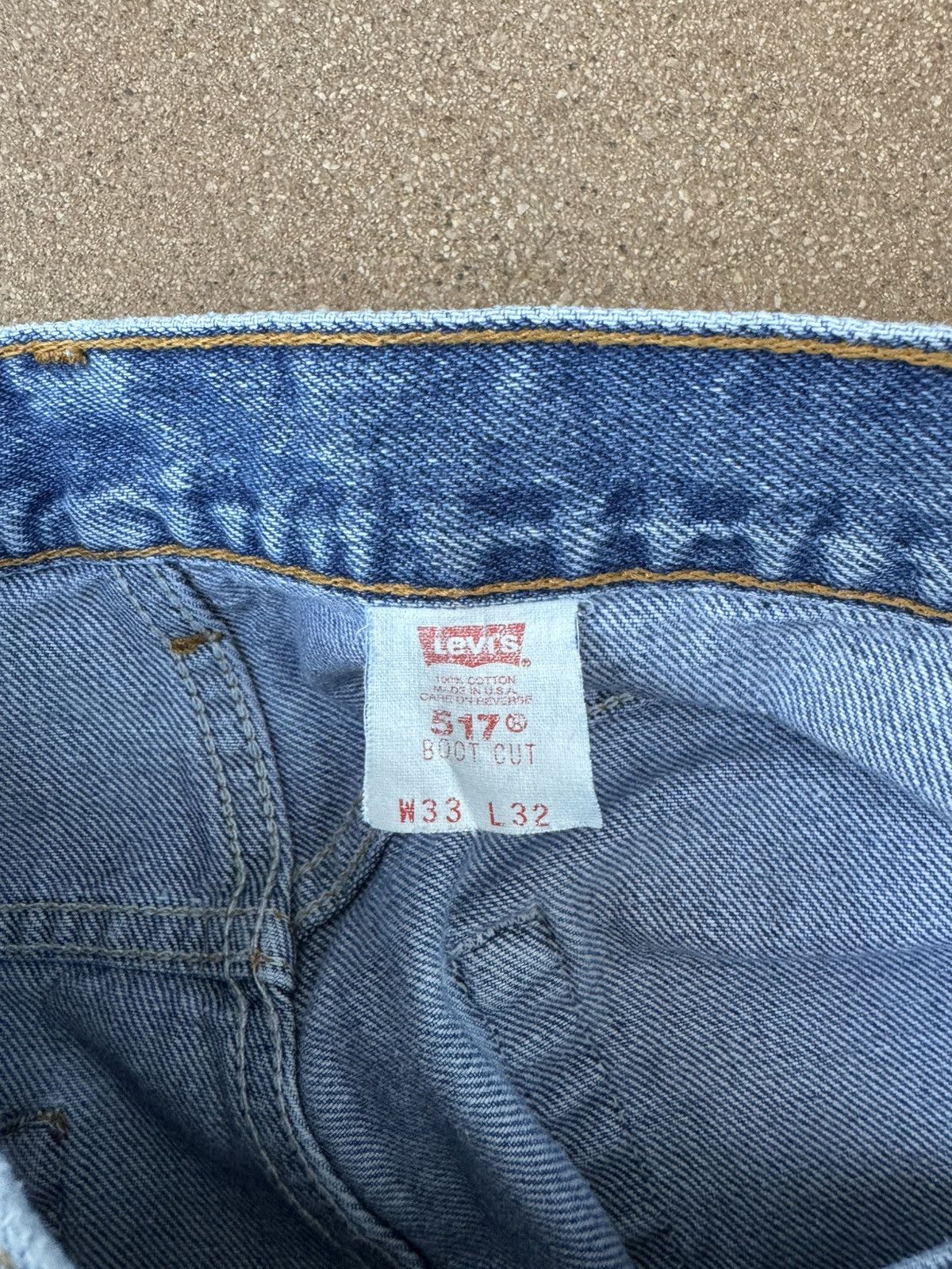 Levi's Vtg 90’s Levi’s 517 Red Tab Bootcut Flare Denim Jeans 32x30 Size US 32 / EU 48 - 6 Thumbnail
