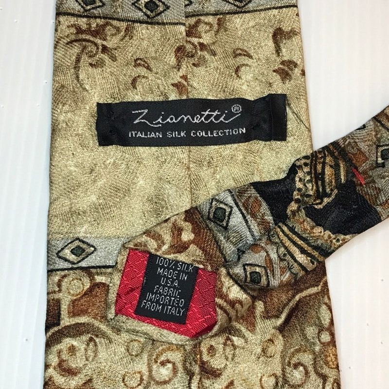 Other Zianetti Italian Silk Collection Classic Wide Silk Necktie Size ONE SIZE - 3 Thumbnail