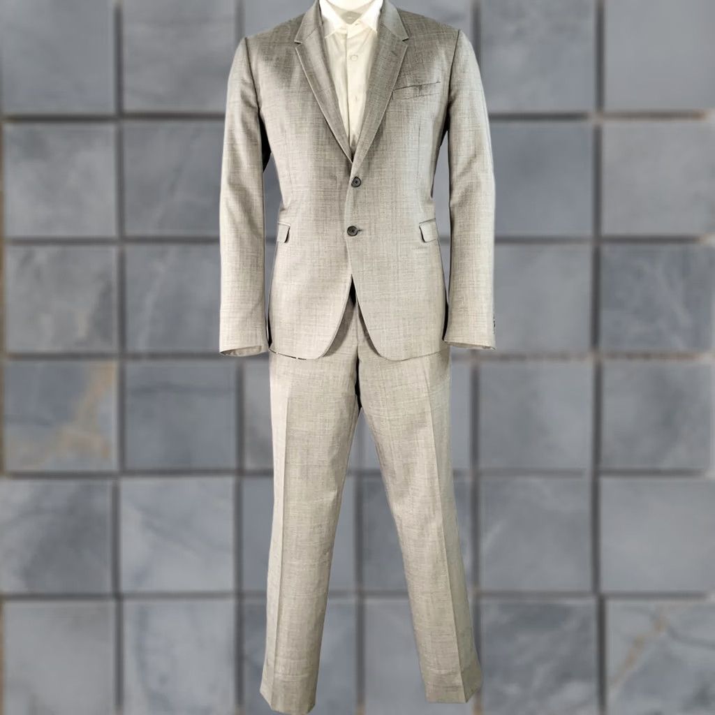 Paul Smith PAUL SMITH The Kensington Suit Regular Size 46 Grey Wool Slim Fit Notch Lapel Size 46R - 1 Thumbnail