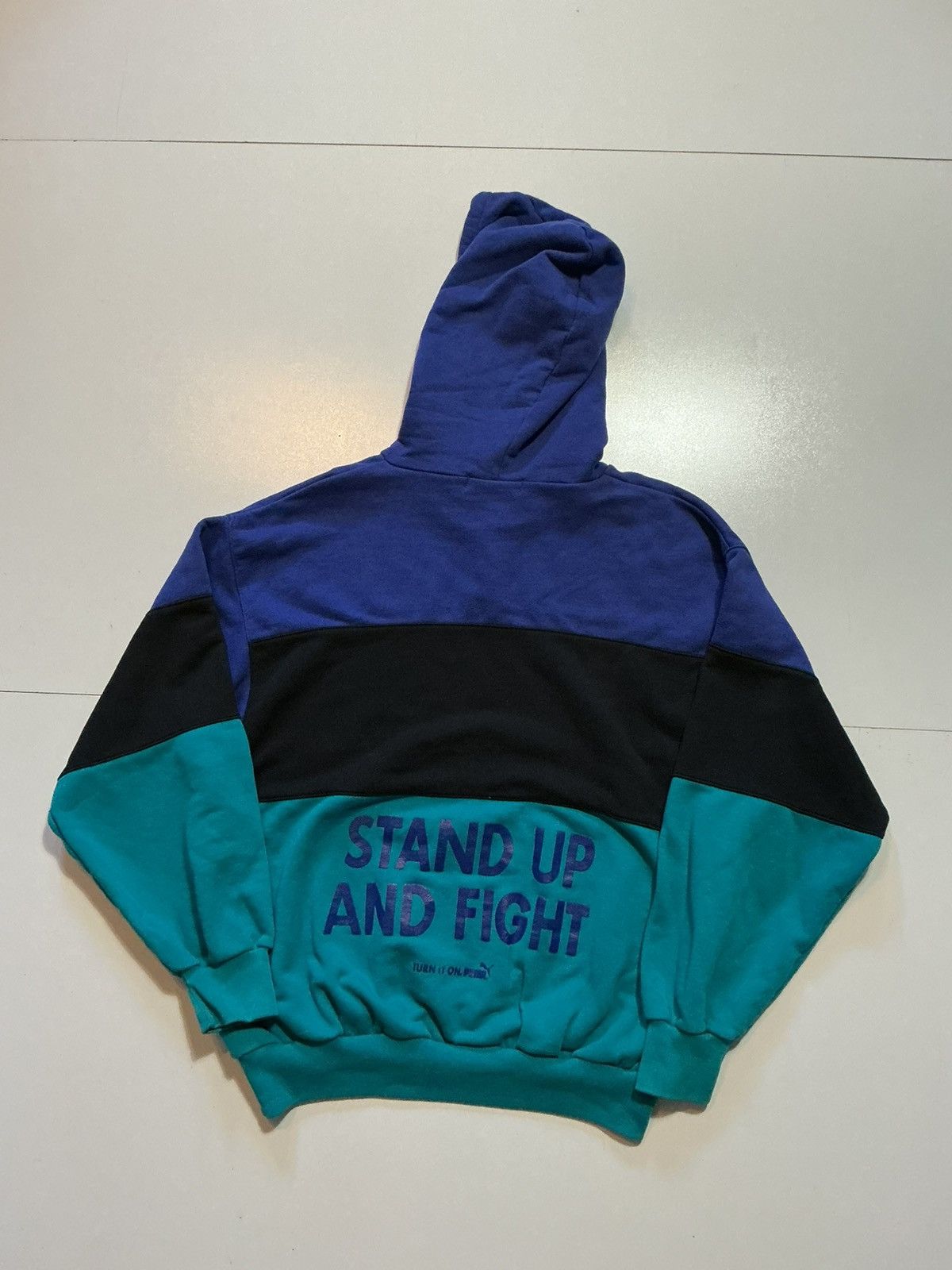 Puma Vintage 80s Puma Stand Up And Fight Turn It On Hoodie Size US M / EU 48-50 / 2 - 3 Thumbnail