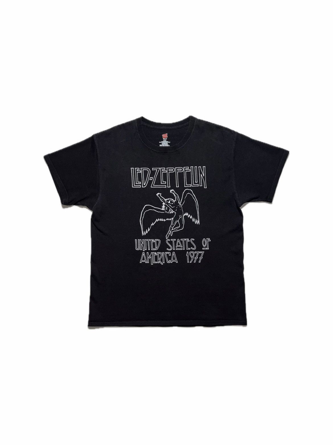 Vintage 2000’s Led Zeppelin hard rock band t-shirt black L