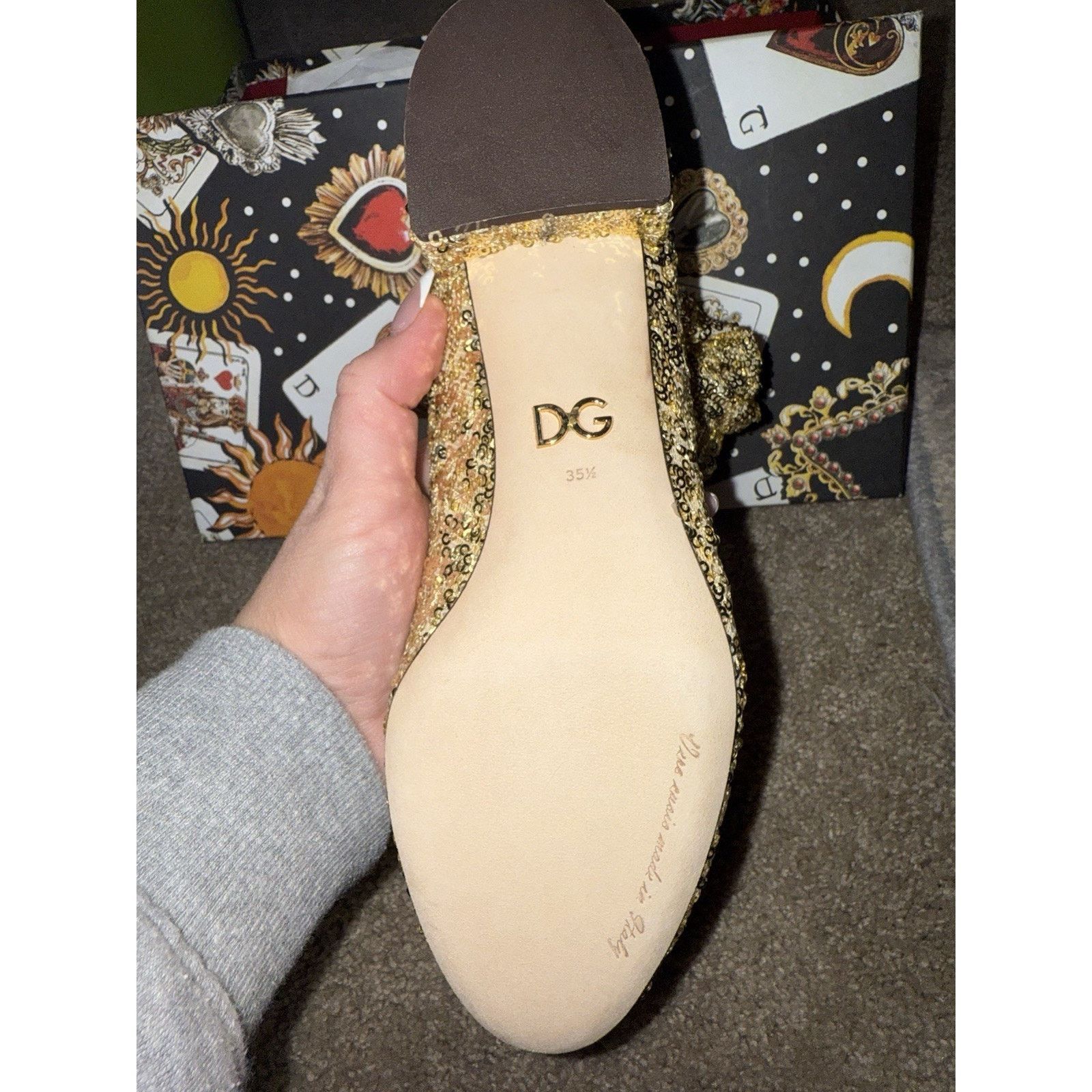 Dolce & Gabbana $1,275 DOLCE & GABBANA Sequin Sock Boots 35.5 eu Brand Nib Size US 5.5 / IT 35.5 - 2 Thumbnail