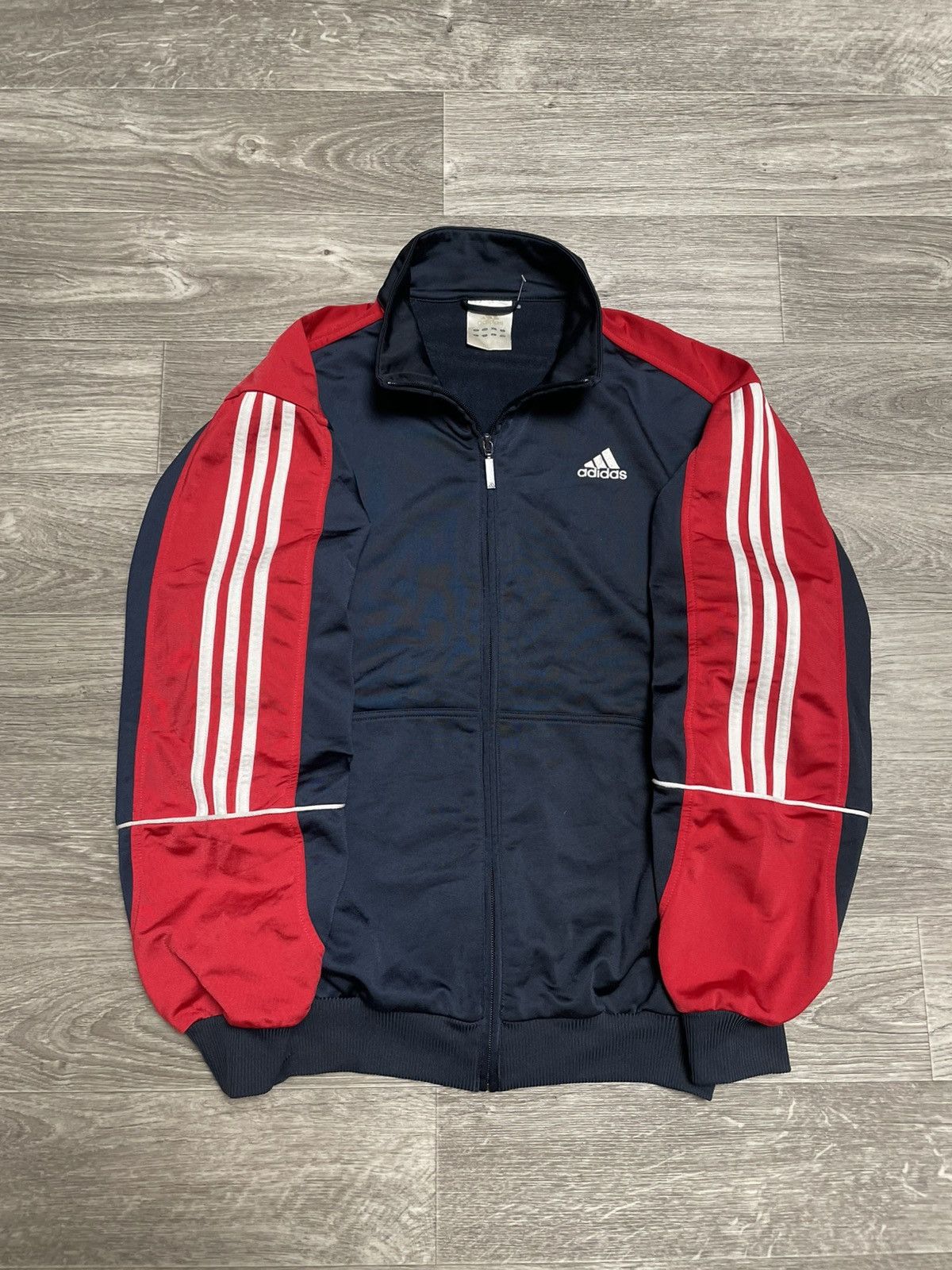 Adidas Vintage Adidas Track Jacket 3 Stripes 00s Size US S / EU 44-46 / 1 - 1 Thumbnail