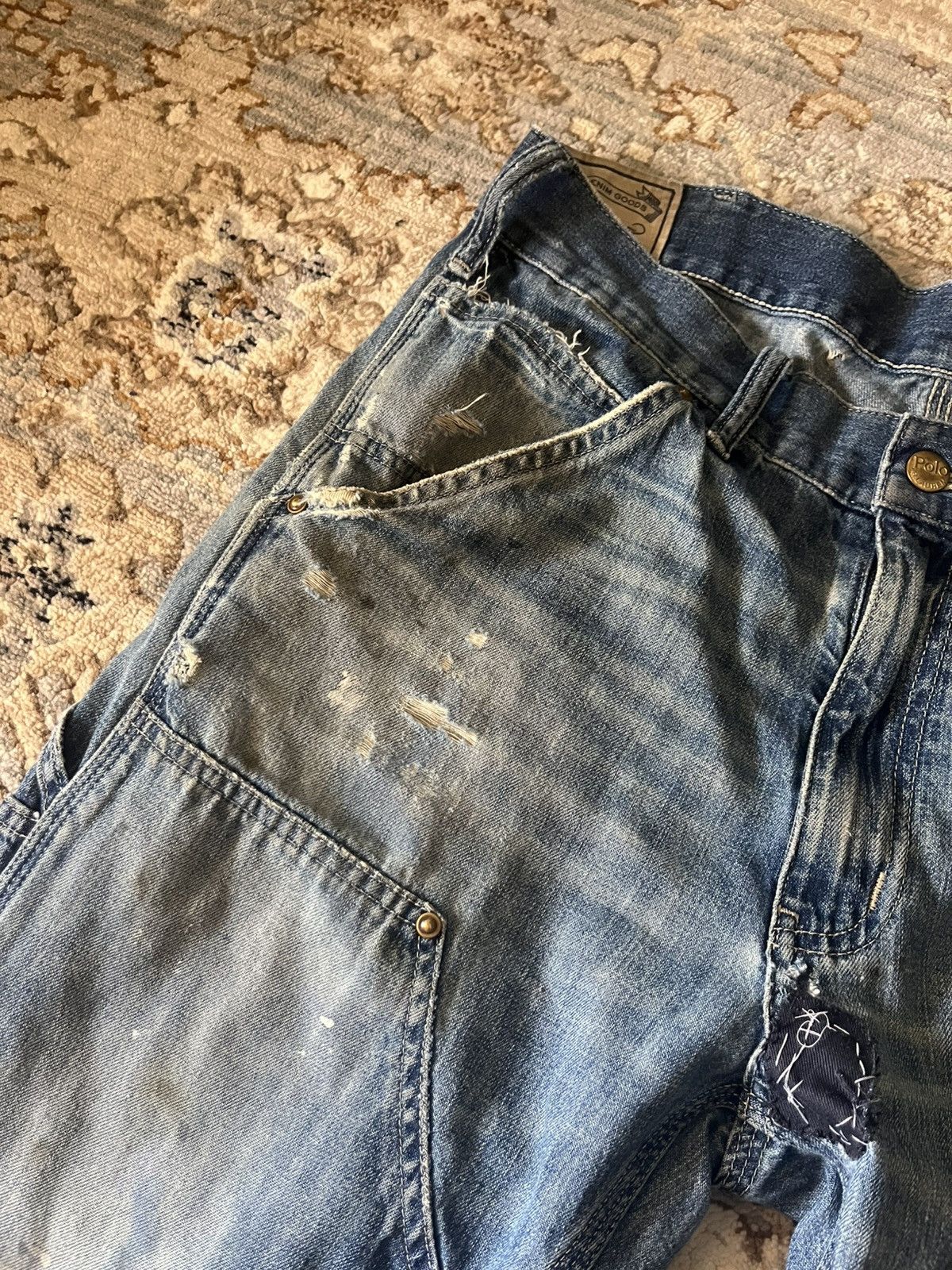 Polo Ralph Lauren RARE POLO DOUBLE KNEE CARPENTER PANTS 30x32 Size US 30 / EU 46 - 8 Thumbnail
