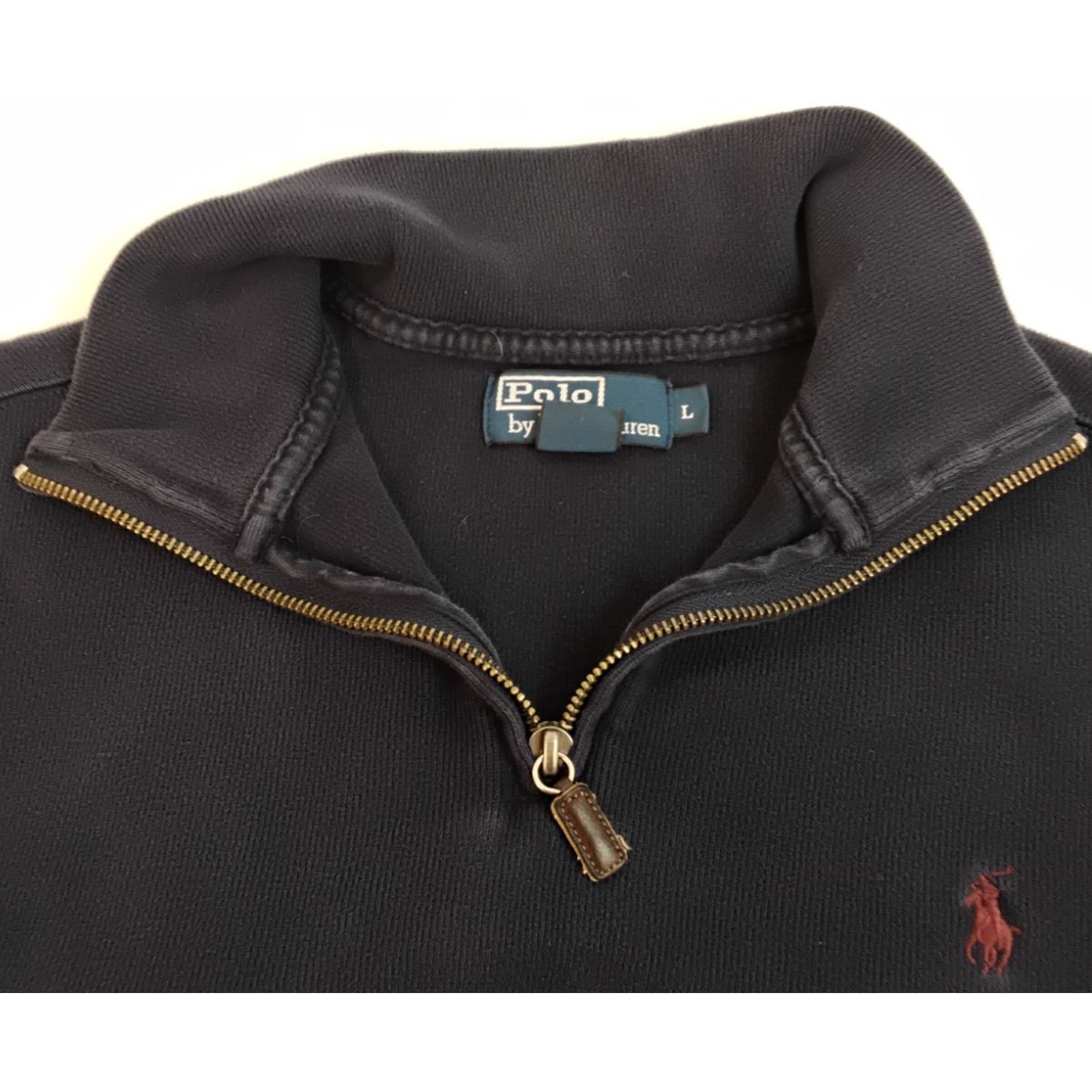 Polo Ralph Lauren Polo Ralph Lauren 1/4 Zip Sweater Men's L Navy VTG 90's Size US L / EU 52-54 / 3 - 4 Thumbnail