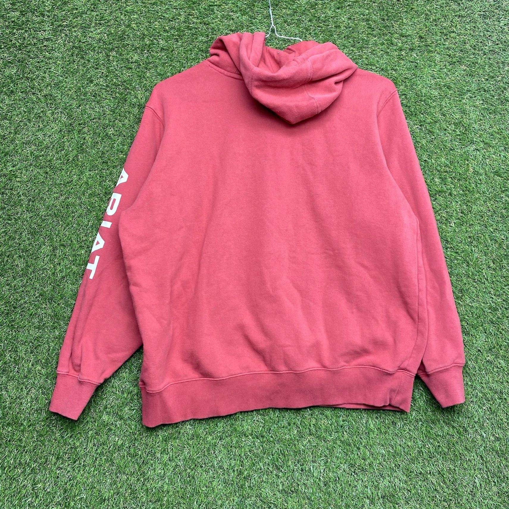 Ariat Ariat Hoodie Womens Large Red Spellout Logo Cowgirl Western Ranch Work Wear Size L / US 10 / IT 46 - 2 Thumbnail