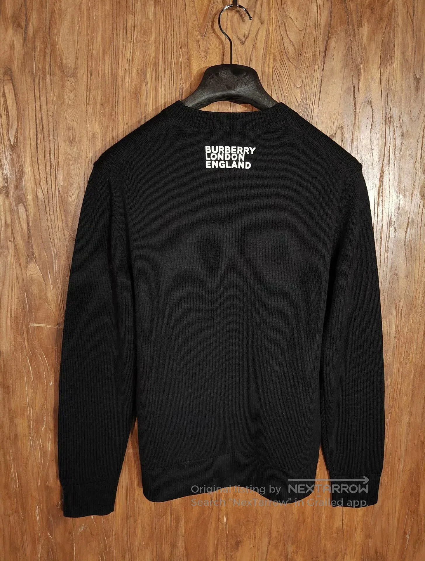 Burberry Burberry LOVE Sweater Black Wool Unisex. Size S / US 4 / IT 40 - 5 Thumbnail