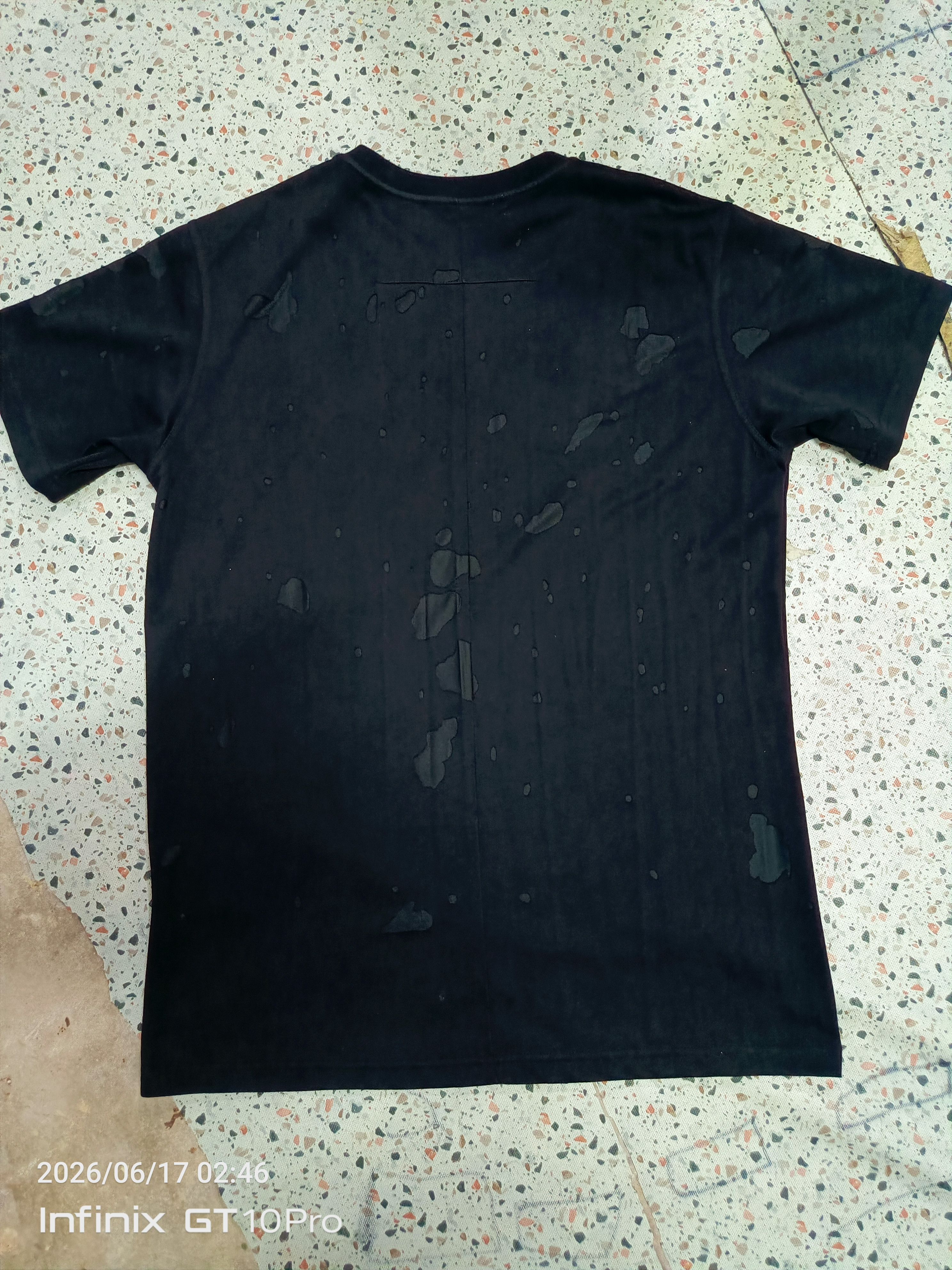 Givenchy Givenchy Black Pink Logo Distressed Tshirts Size US XXS / EU 40 - 2 Thumbnail