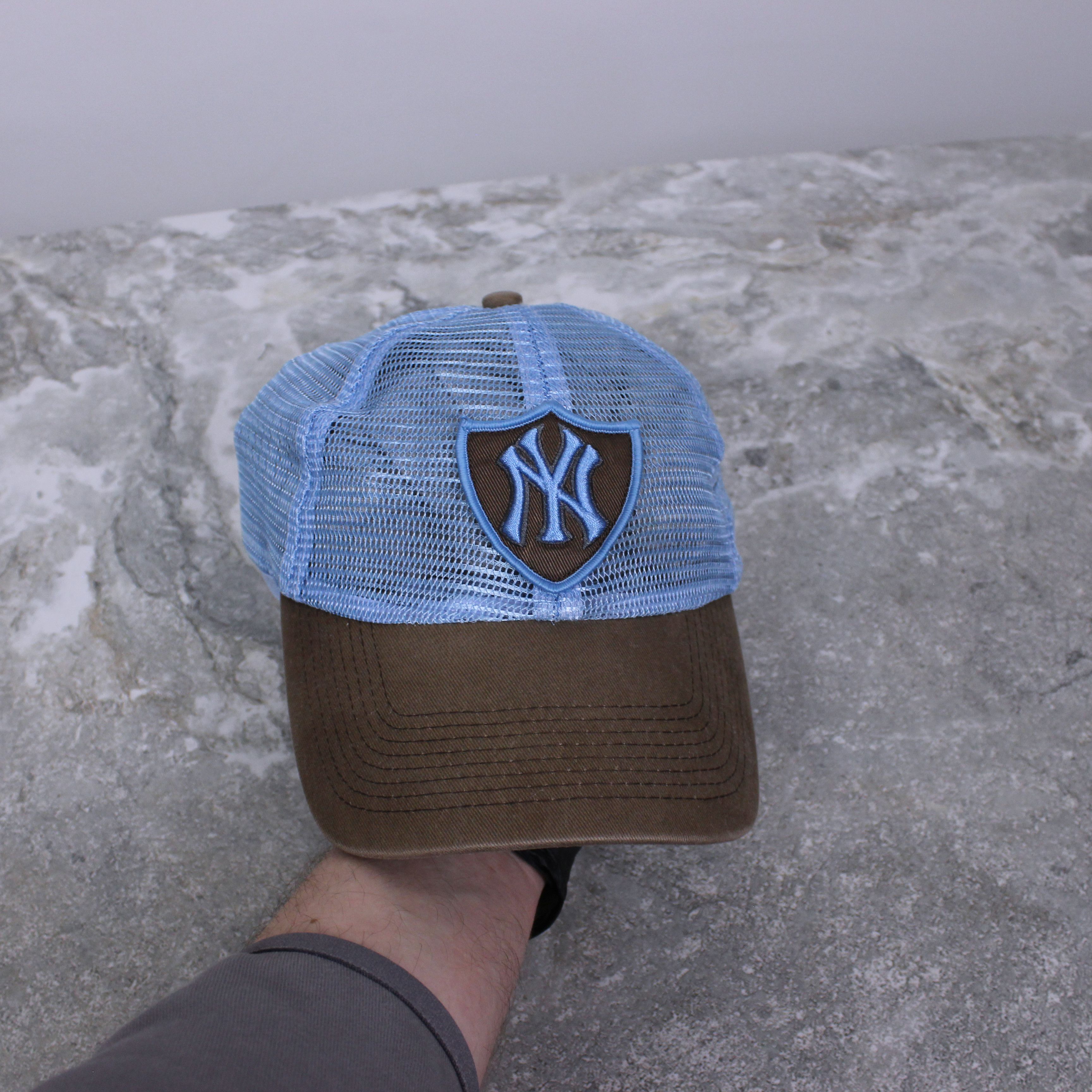 New York Yankees New York Yankees Vintage Y2K Avant Garde Blue&Brown Cap Size ONE SIZE - 2 Thumbnail