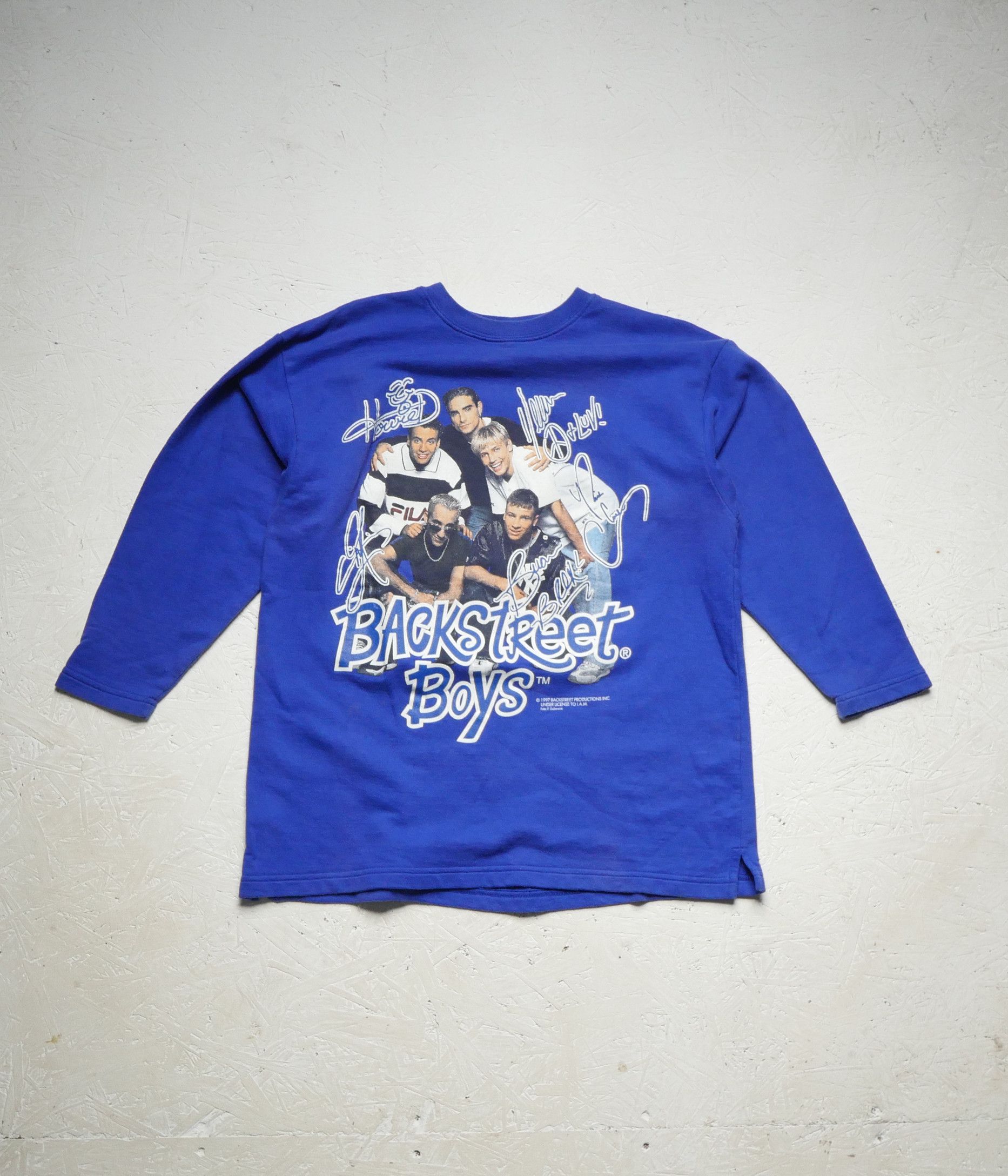 Vintage backstreet boys 1997 vintage sweatshirt rare 164 Size US S / EU 44-46 / 1 - 1 Thumbnail