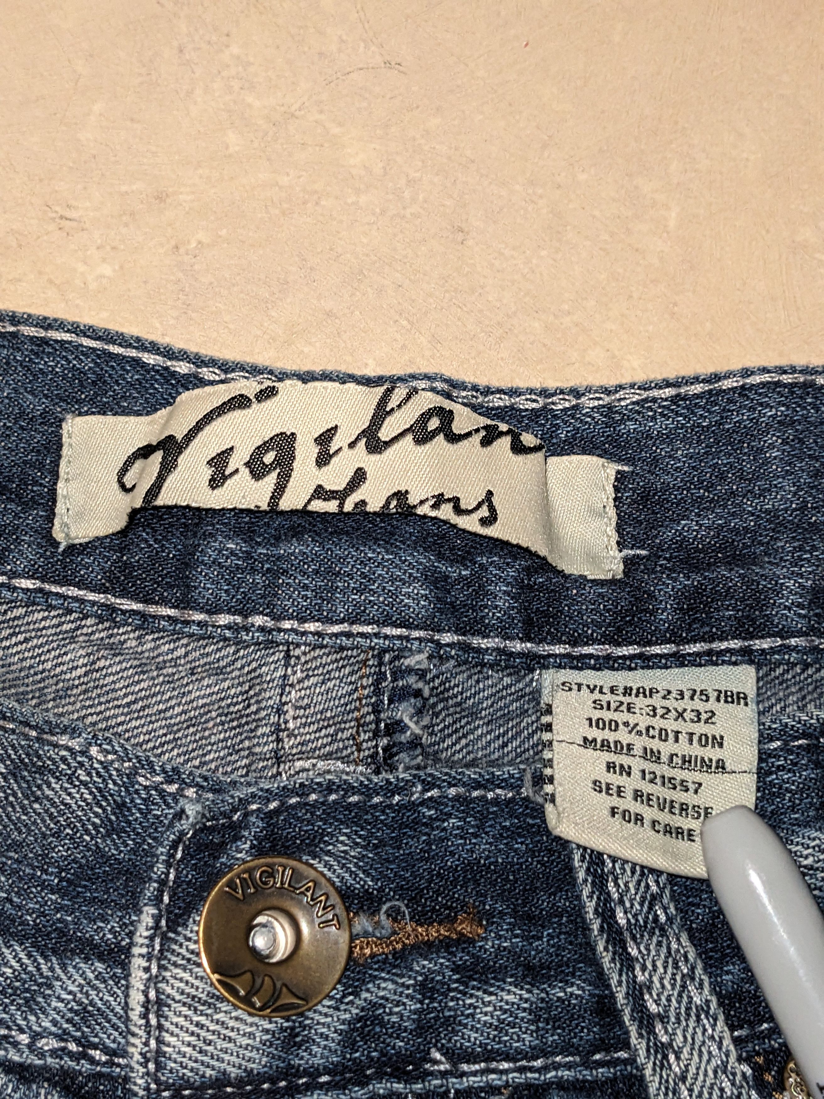 Southpole × Vintage Vintage Y2K Vigilant Jeans Cross 32 x 32 Baggy Denim Jeans Size US 32 / EU 48 - 6 Thumbnail