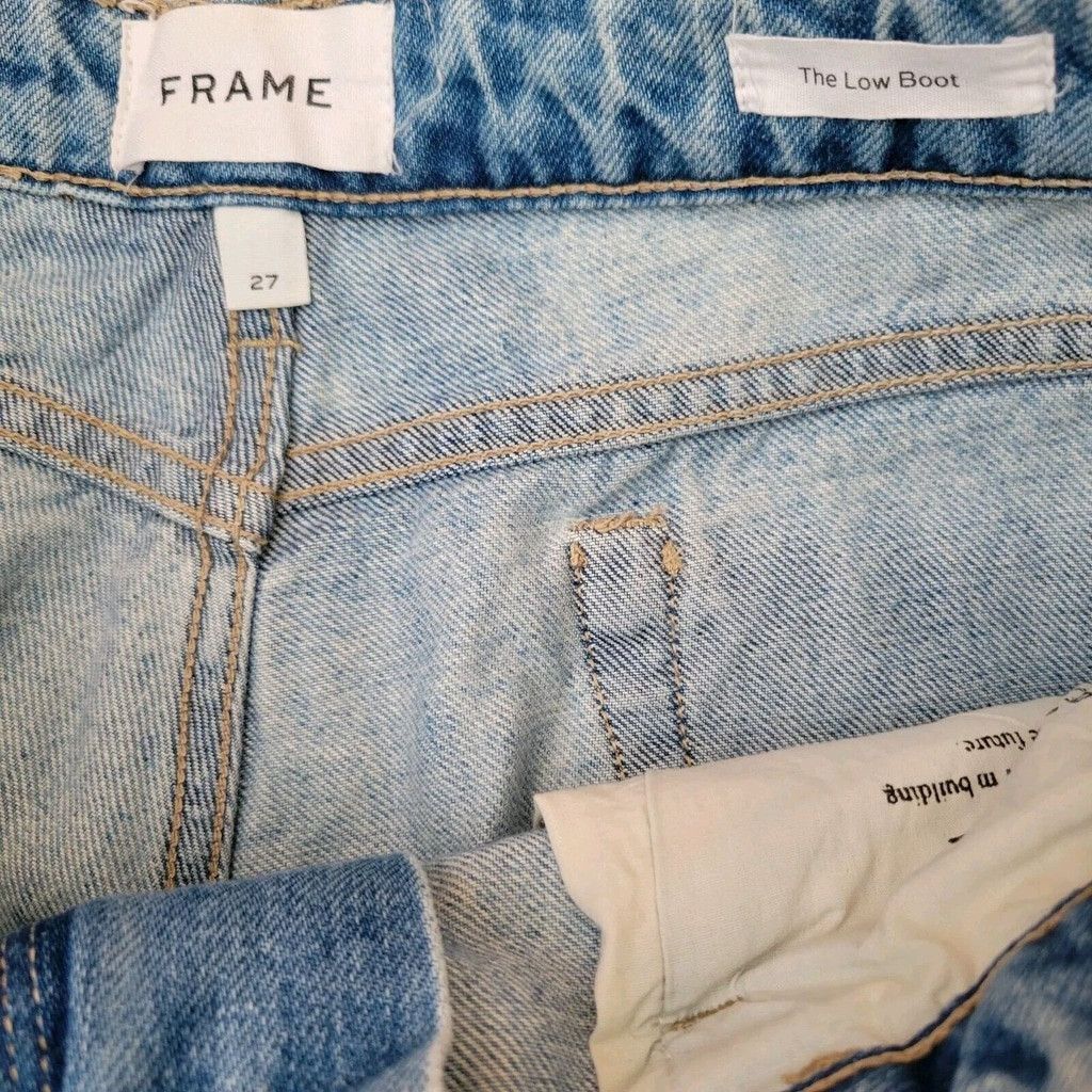 Frame Frame The Low Boot Biodegradable Size 27 Waist 32" Inseam 31 Size 27" / US 4 / IT 40 - 7 Thumbnail
