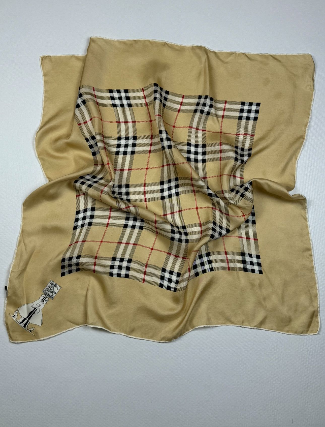 Burberry BURBERRY VINTAGE NOVA CHECK SILK SCARF Size ONE SIZE - 1 Thumbnail
