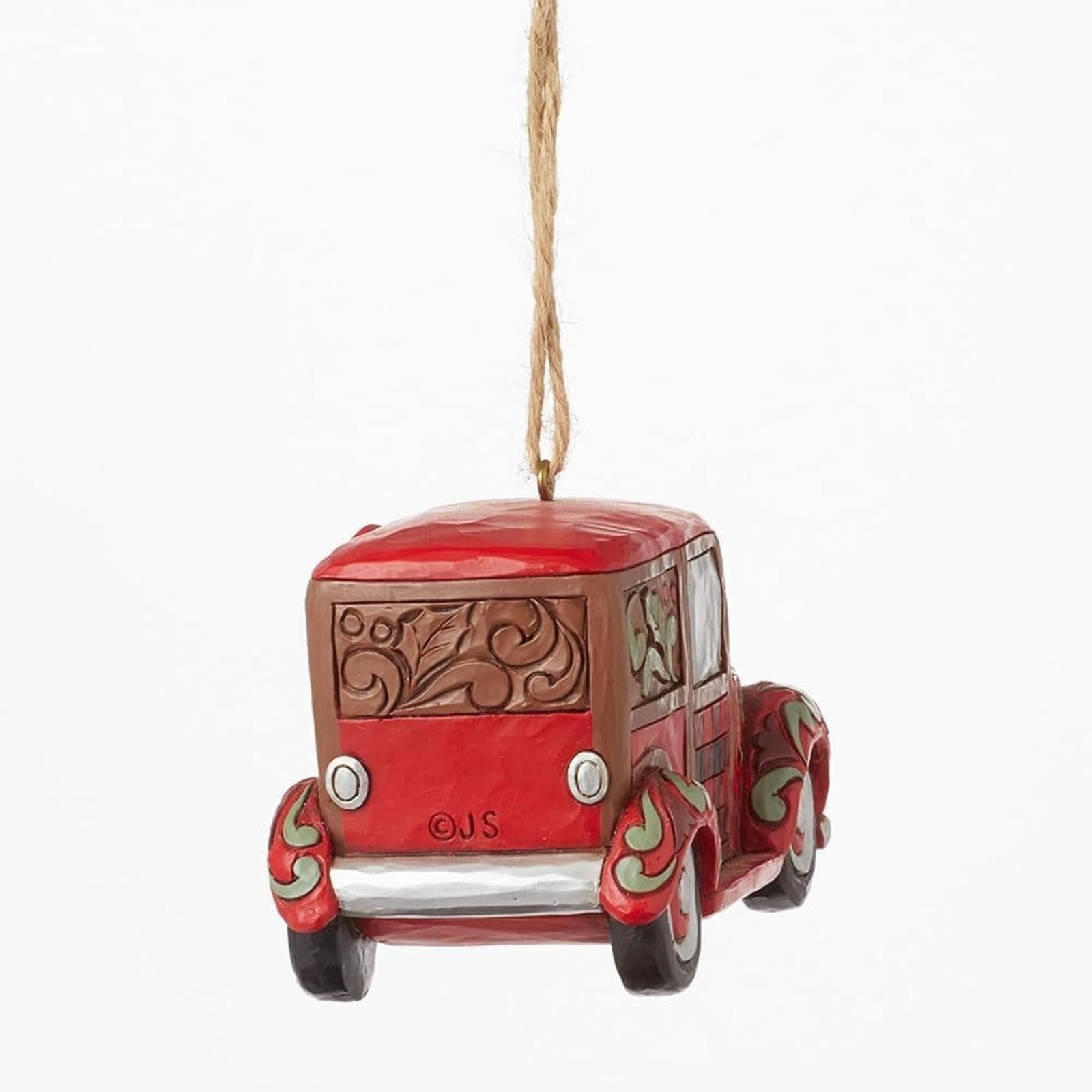 Heartwood Creek Four Seasons Santa Woody Wagon Ornament NIB
