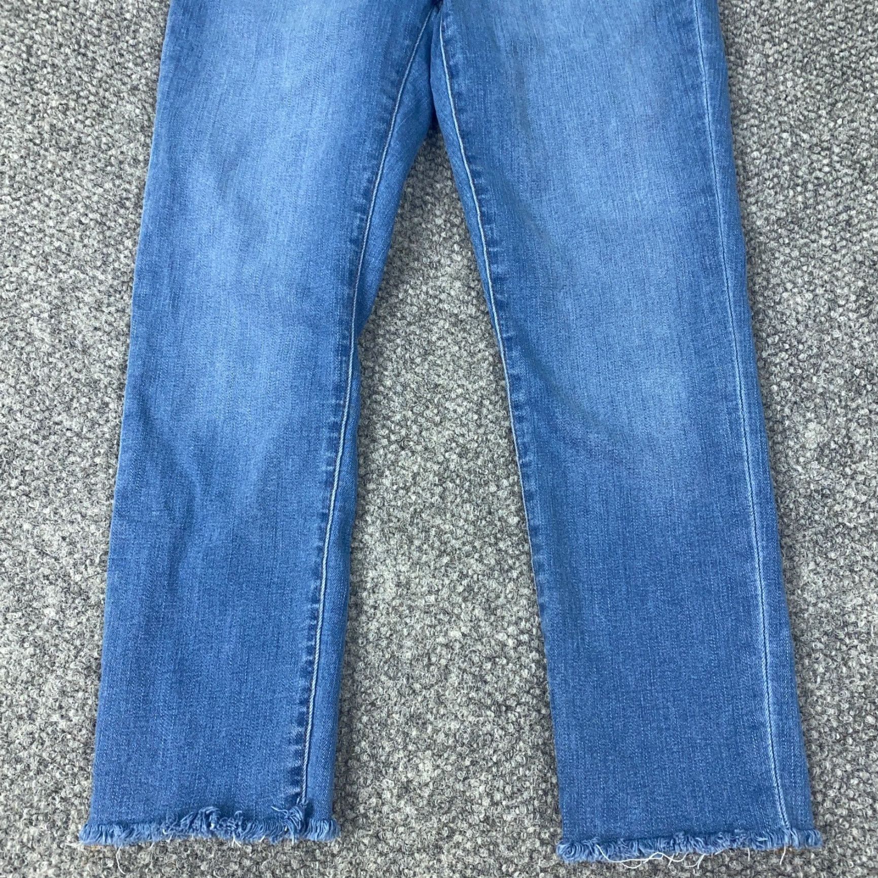 Madewell Madewell Jeans Capri Womens Size 29 Blue High Rise Road Tripper Crop Raw Hem Size 29" - 3 Thumbnail