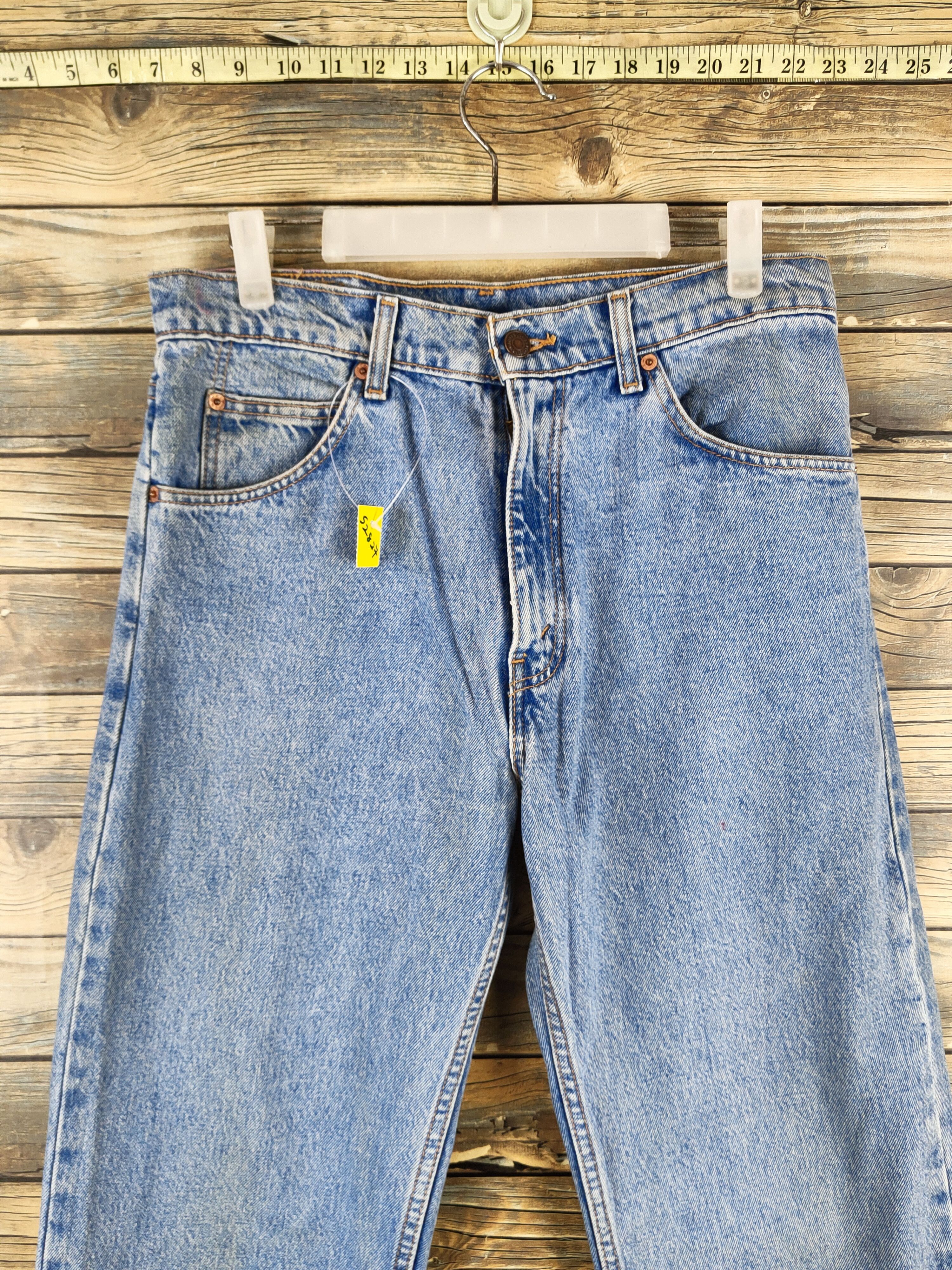 Levi's 607 Levi's Orange tab Blue Distressed Ripped Jeans #S2827 Size US 32 / EU 48 - 2 Thumbnail