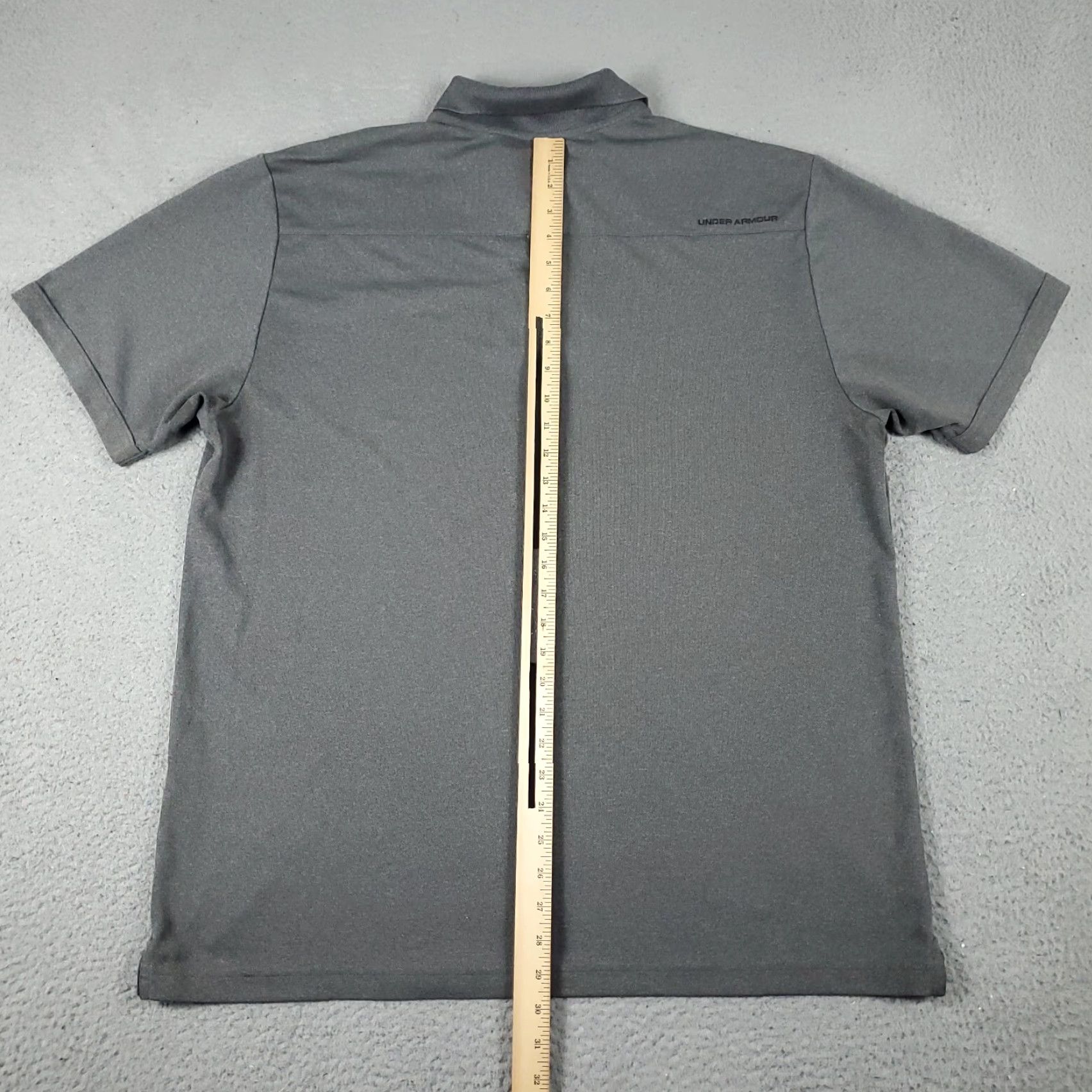 Under Armour Under Armour Polo Shirt Mens 2XL Gray HeatGear Polo Shirt Casual Short Sleeve Logo Stains Size US XXL / EU 58 / 5 - 7 Thumbnail