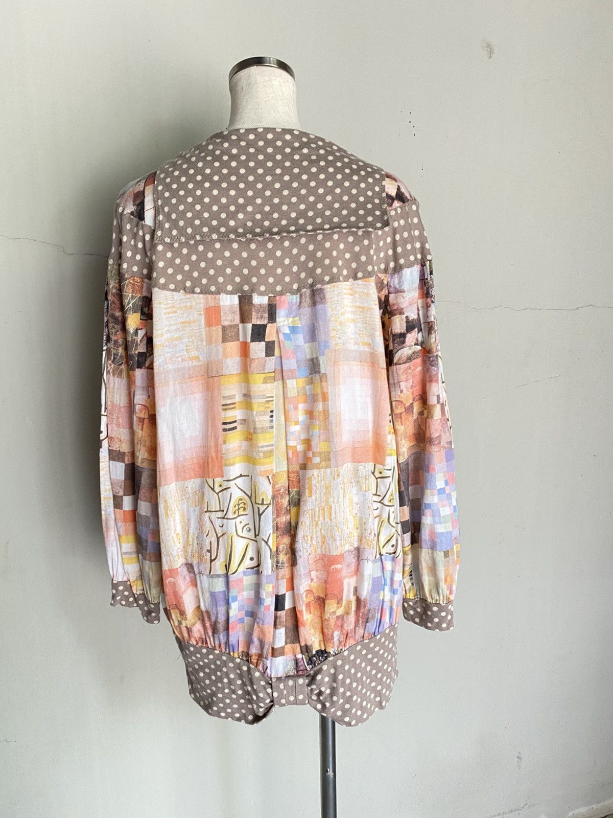 Frapbois FRAPBOIS Multicolor Printed Blouse with Polka Dot Accents Size XS / US 0-2 / IT 36-38 - 16 Thumbnail