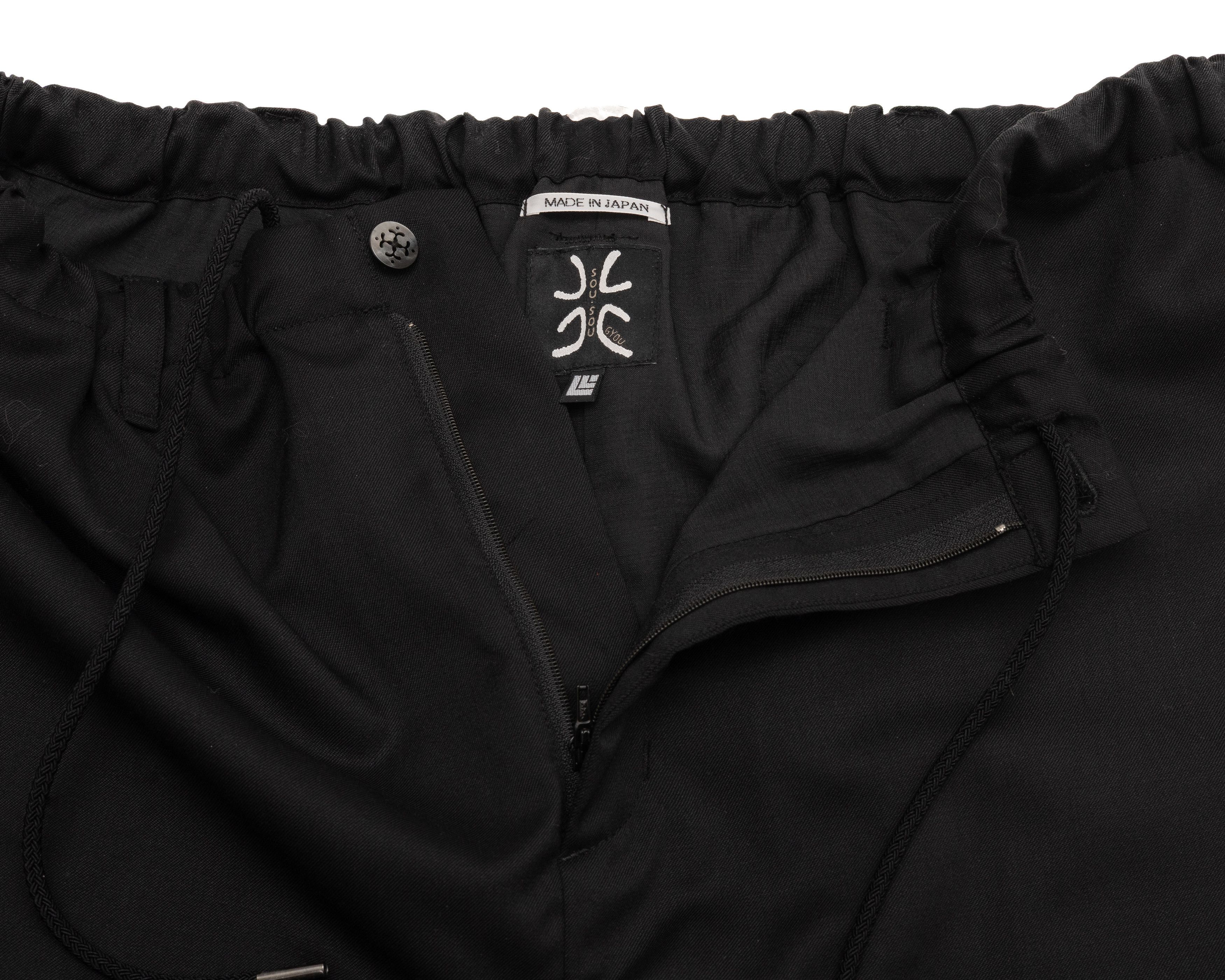 SOU SOU SOU SOU Wool Wide Harem Pants Size US 34 / EU 50 - 4 Thumbnail