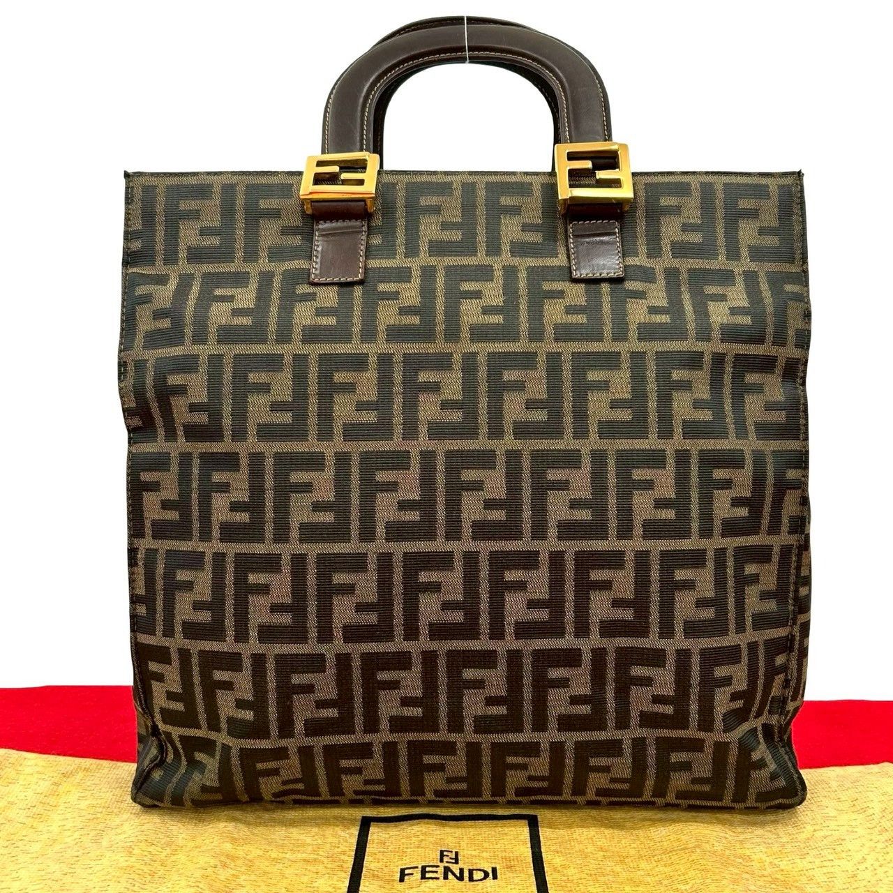 Fendi Fendi Fendi Zucca Canvas Handbag Canvas Tote Bag DUTY FREE for USA Size ONE SIZE - 1 Thumbnail