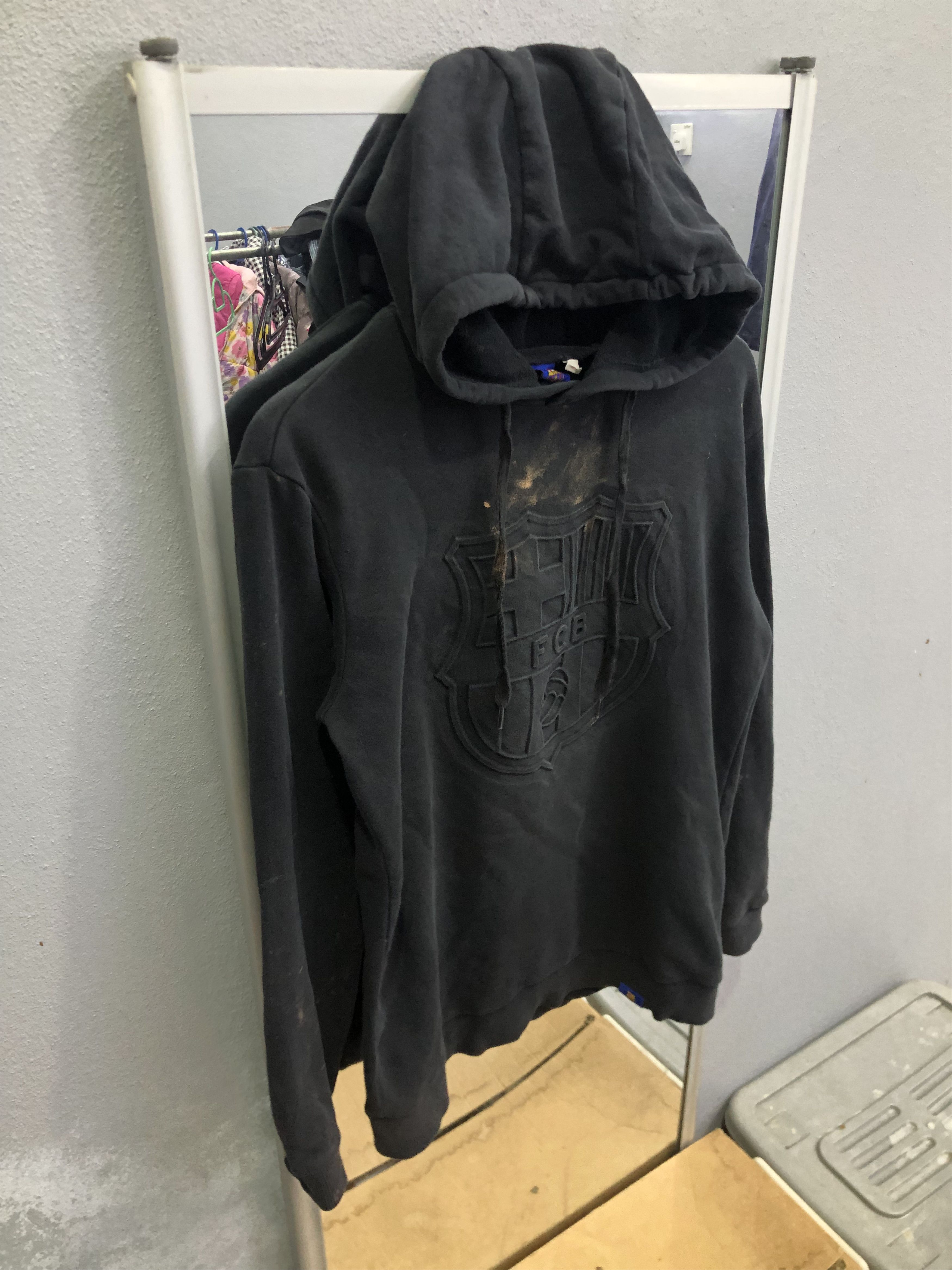 Other FC Barcelona Embossed Crest Black Hoodie Distressed Size US S / EU 44-46 / 1 - 3 Thumbnail