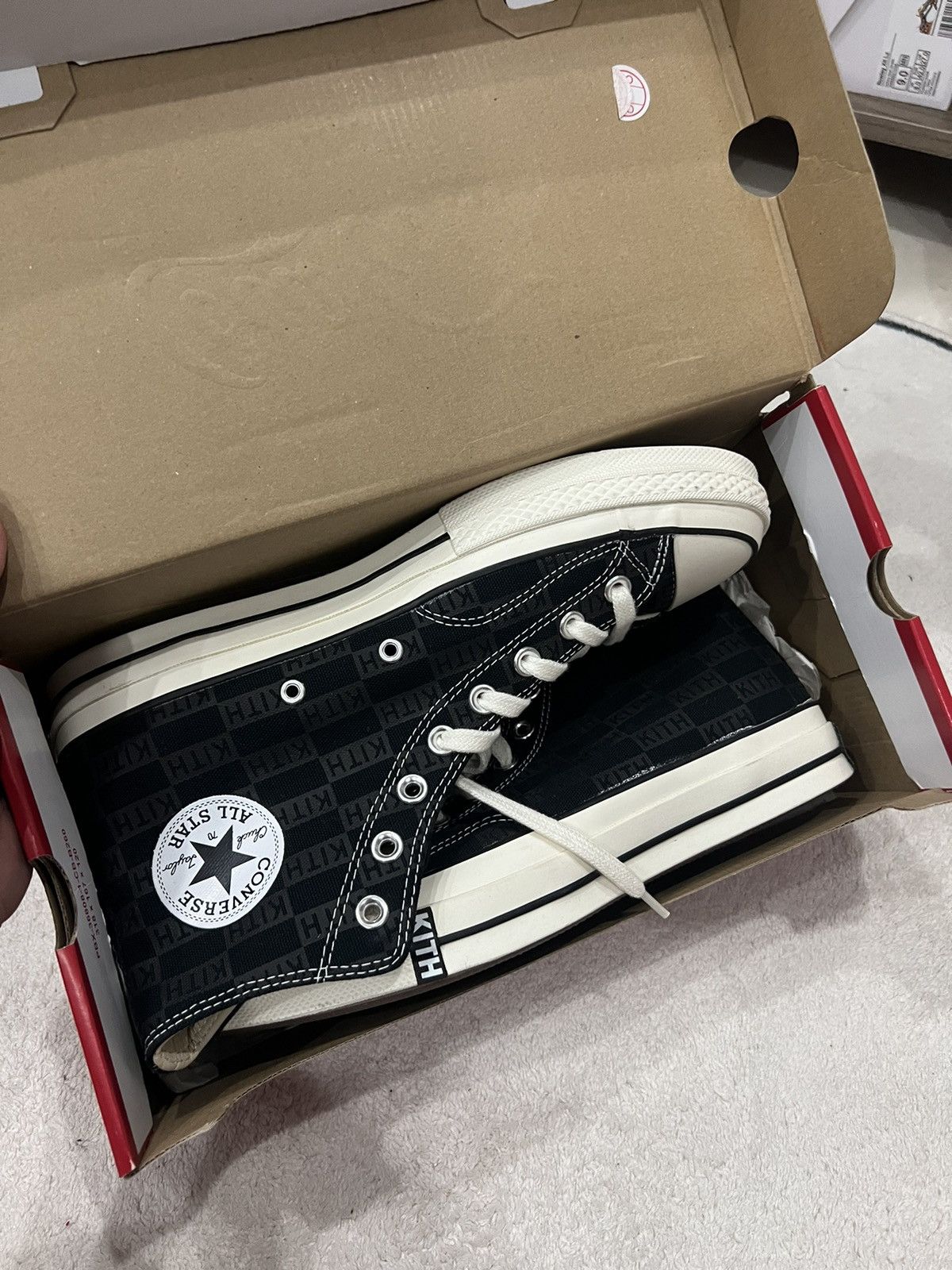 image of Coca Cola x Converse Kith Shoes in Black, Men's (Size 9)