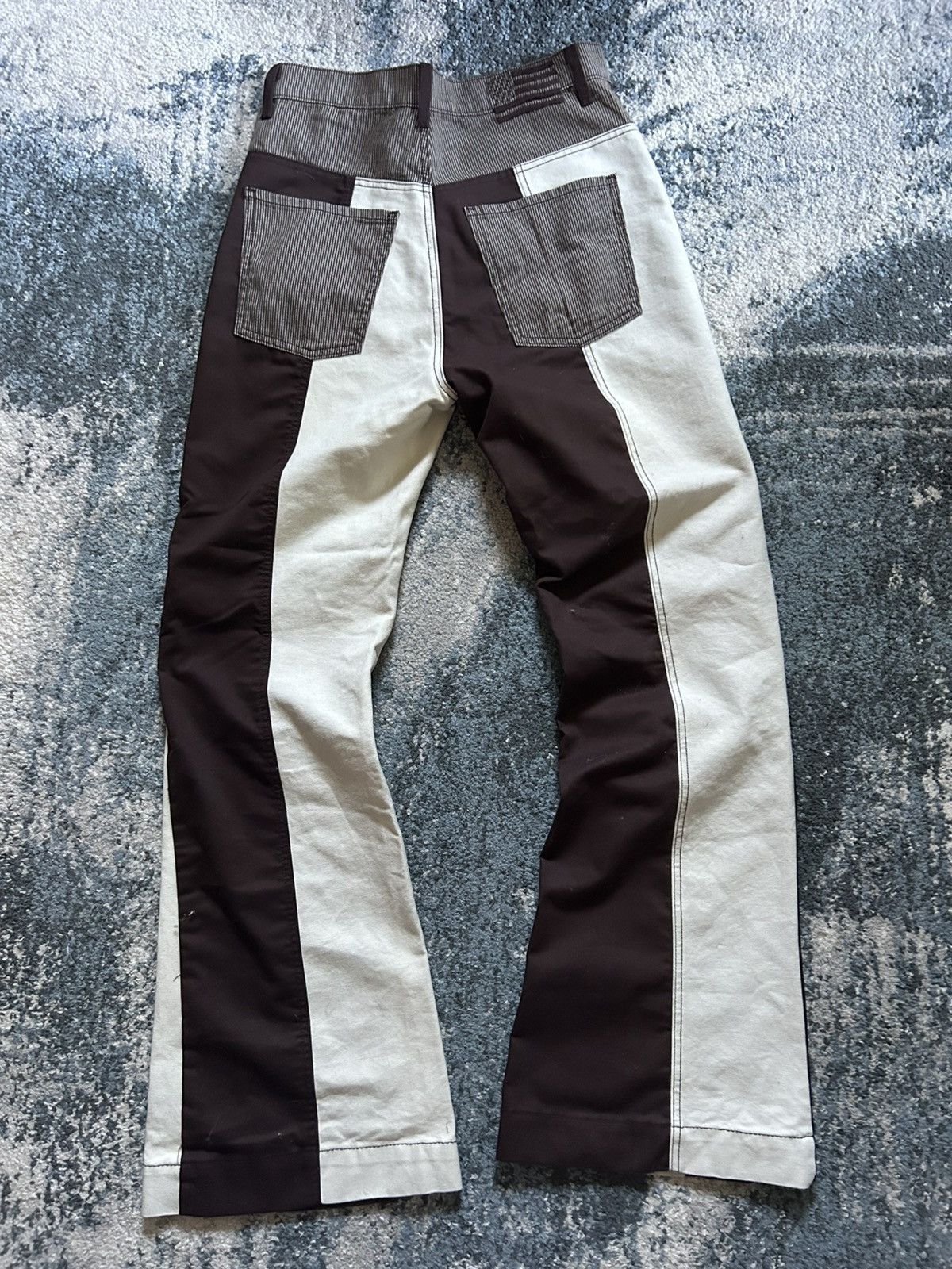Other REViCE LA PATCHWORK COLOR BLOCK DUCK CANVAS FLARED BOOTCUT Size 29" - 12 Thumbnail
