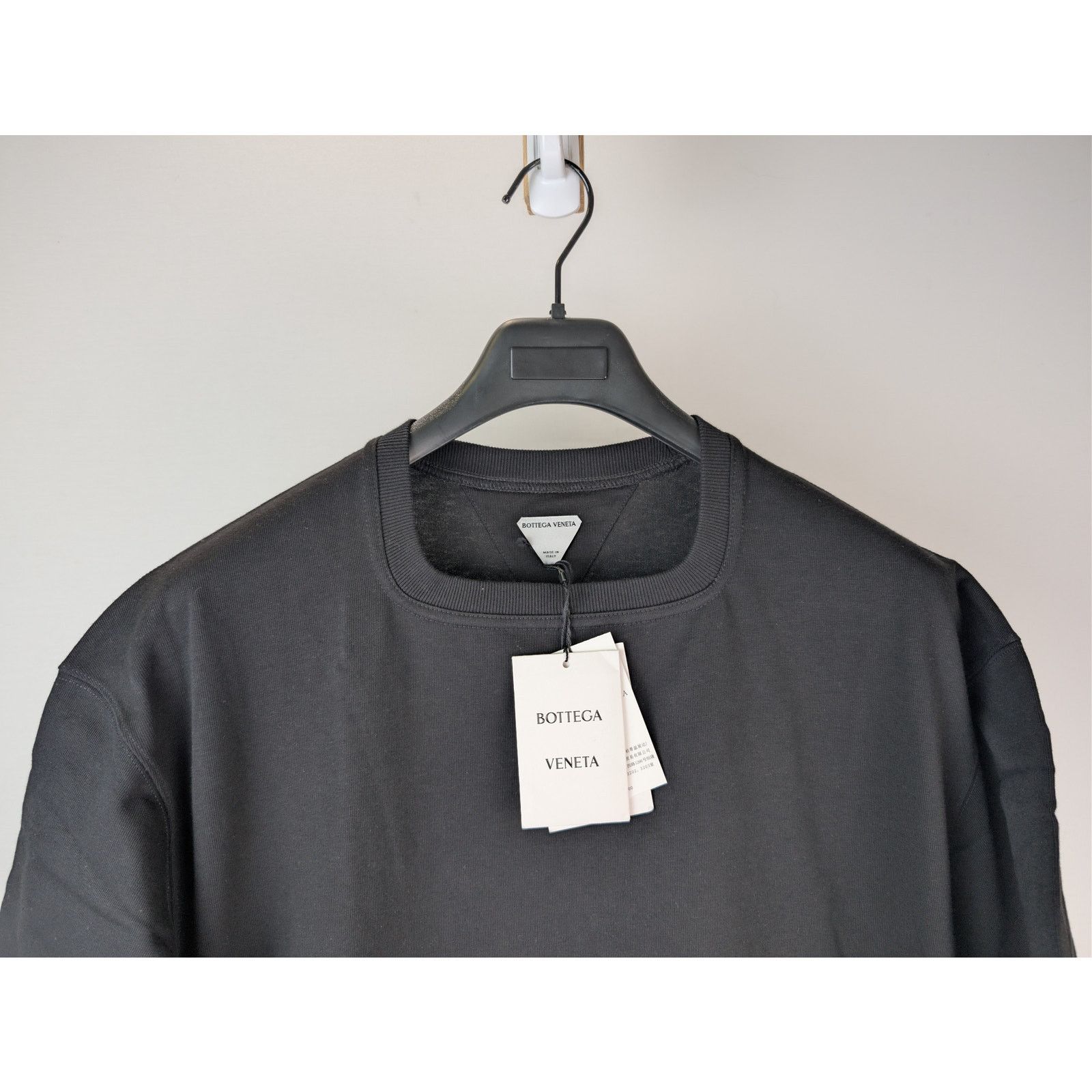Bottega Veneta o1rshd1 Square Neck Heavy Jersey T-Shirt in Black Size US M / EU 48-50 / 2 - 3 Thumbnail