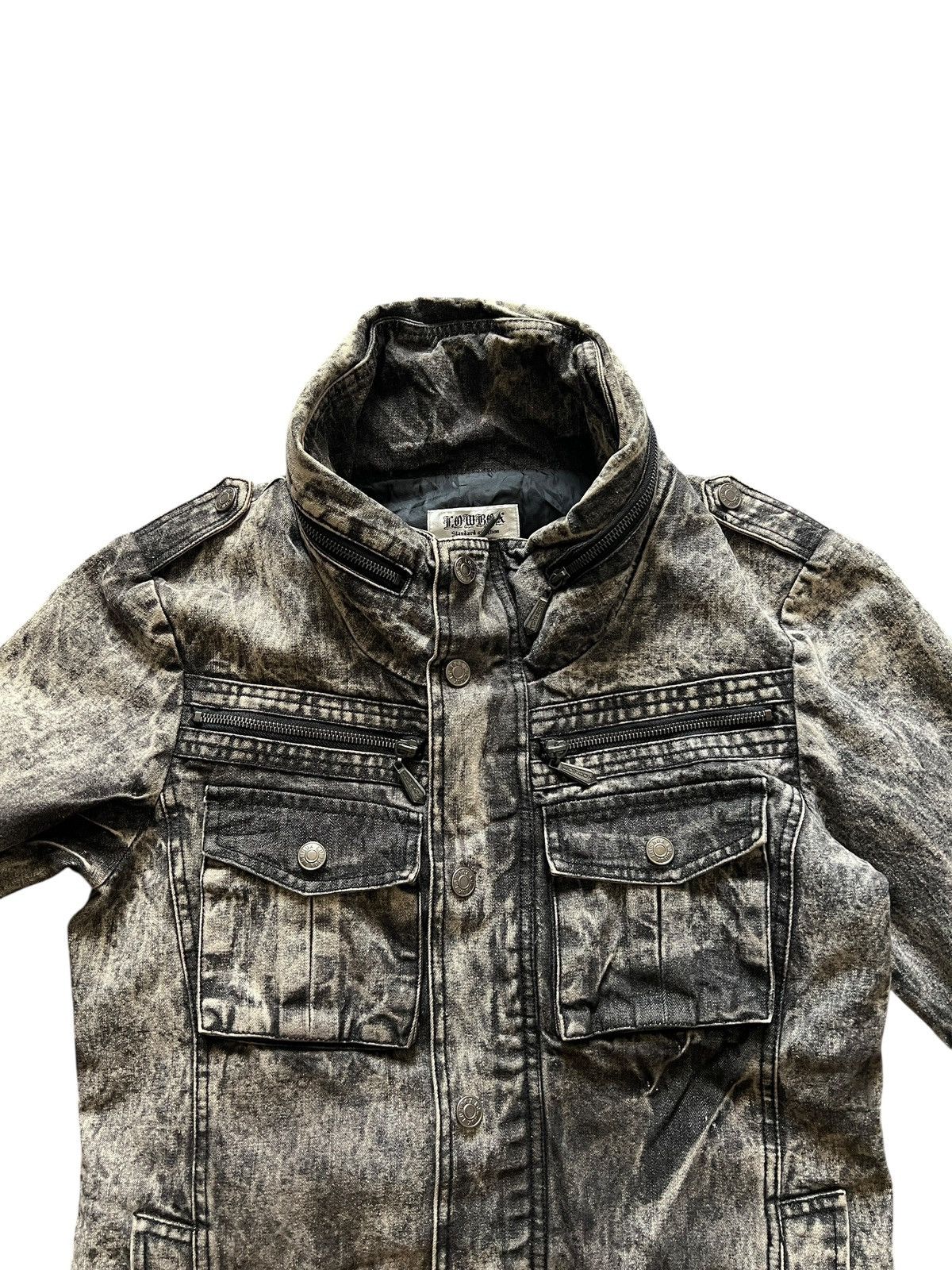 LOWBOX 2000s Lowbox Acid Wash Bono Jacket Size US M / EU 48-50 / 2 - 6 Thumbnail