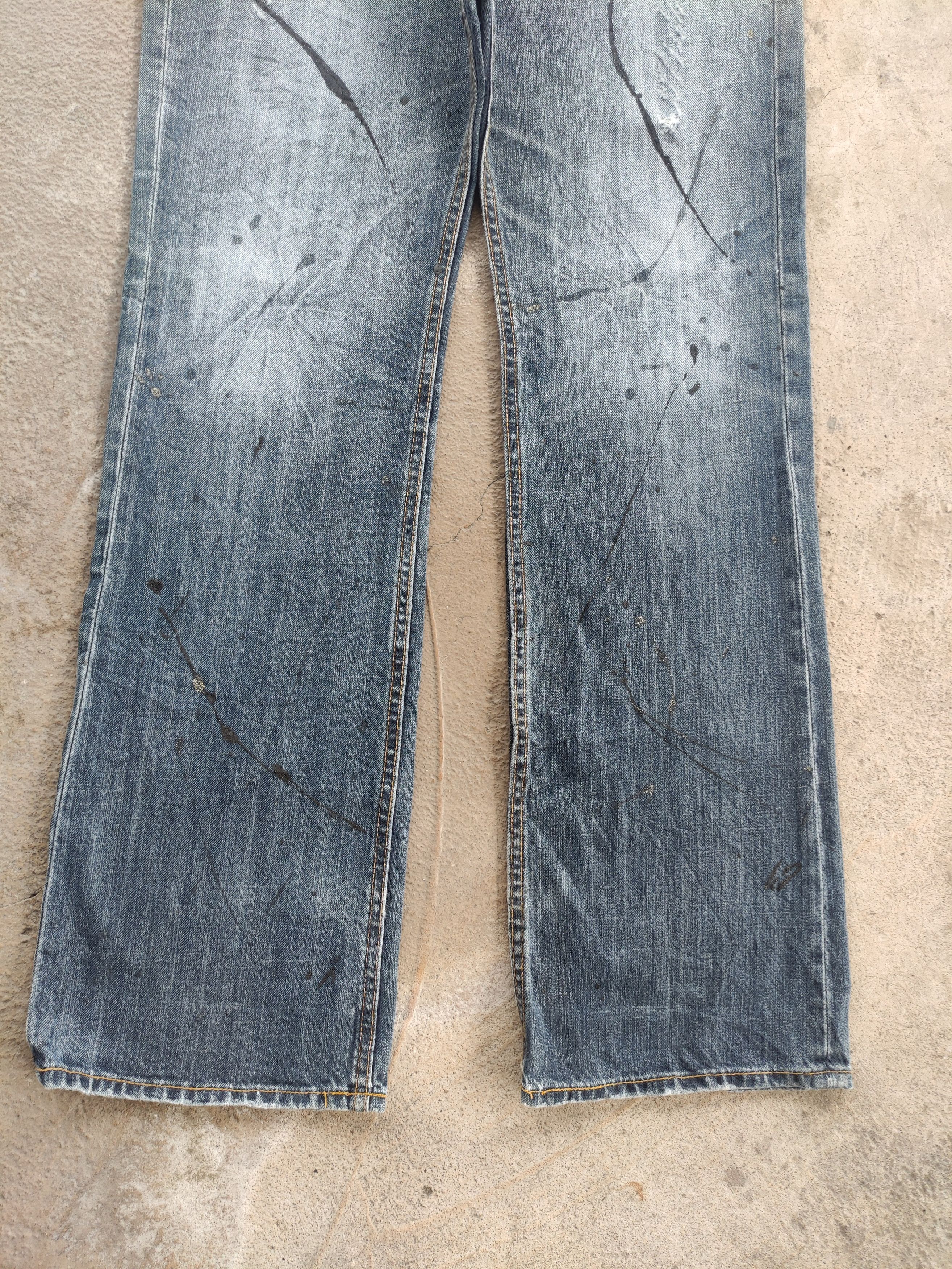 Japanese Brand Vintage Japanese Micro Flare Distressed Faded Denim Jean Size US 32 / EU 48 - 4 Thumbnail