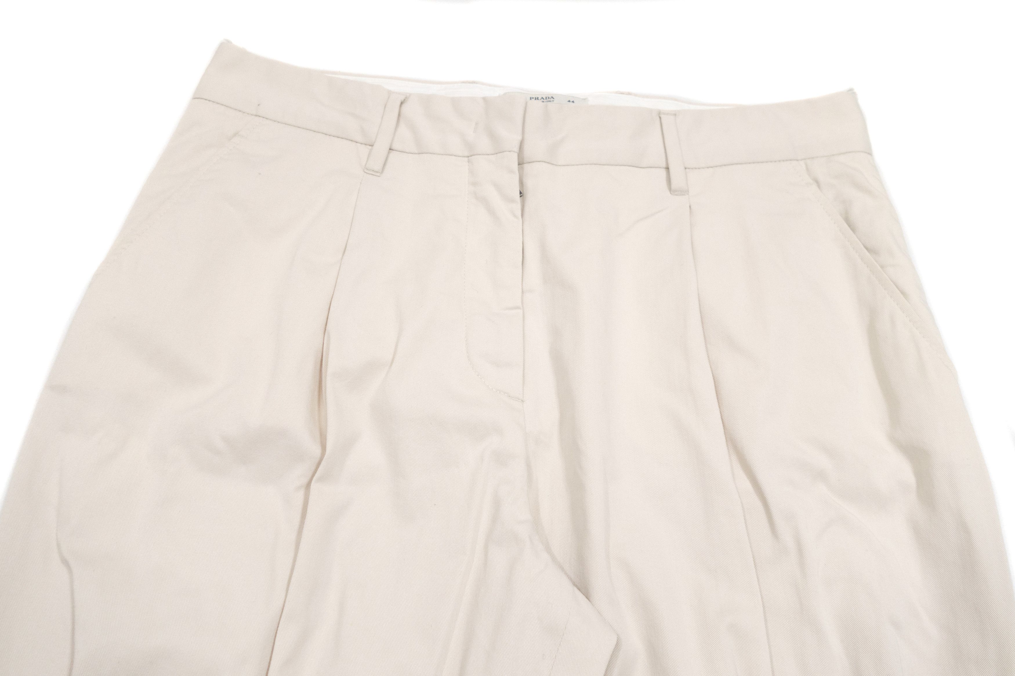 Prada Riding Tapered Pleated High Waist Pants Size 30" / US 8 / IT 44 - 3 Thumbnail