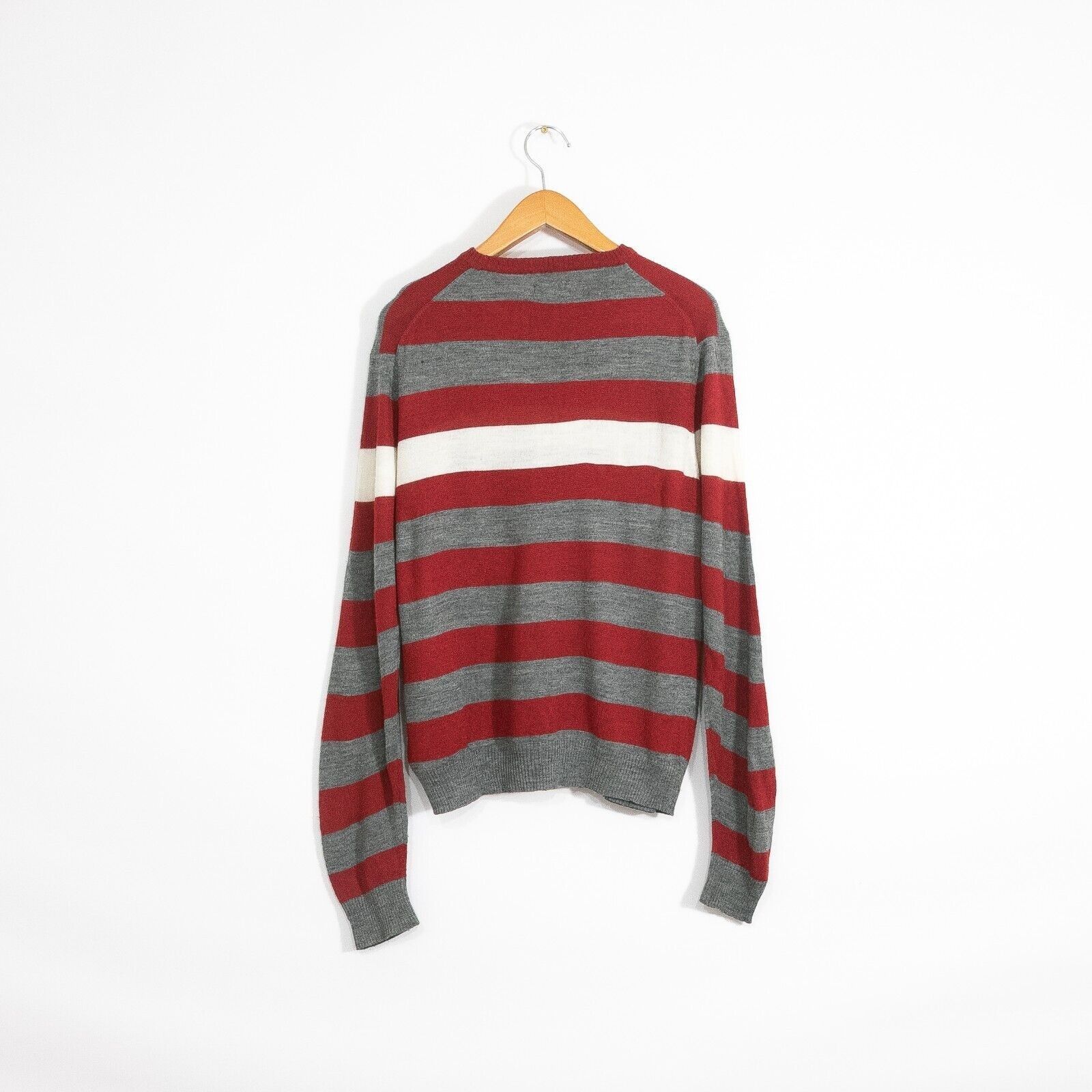 Kappa × Vintage Kappa Wool Blend Striped Sweater XL - Lightweight Distressed Size US XL / EU 56 / 4 - 9 Thumbnail