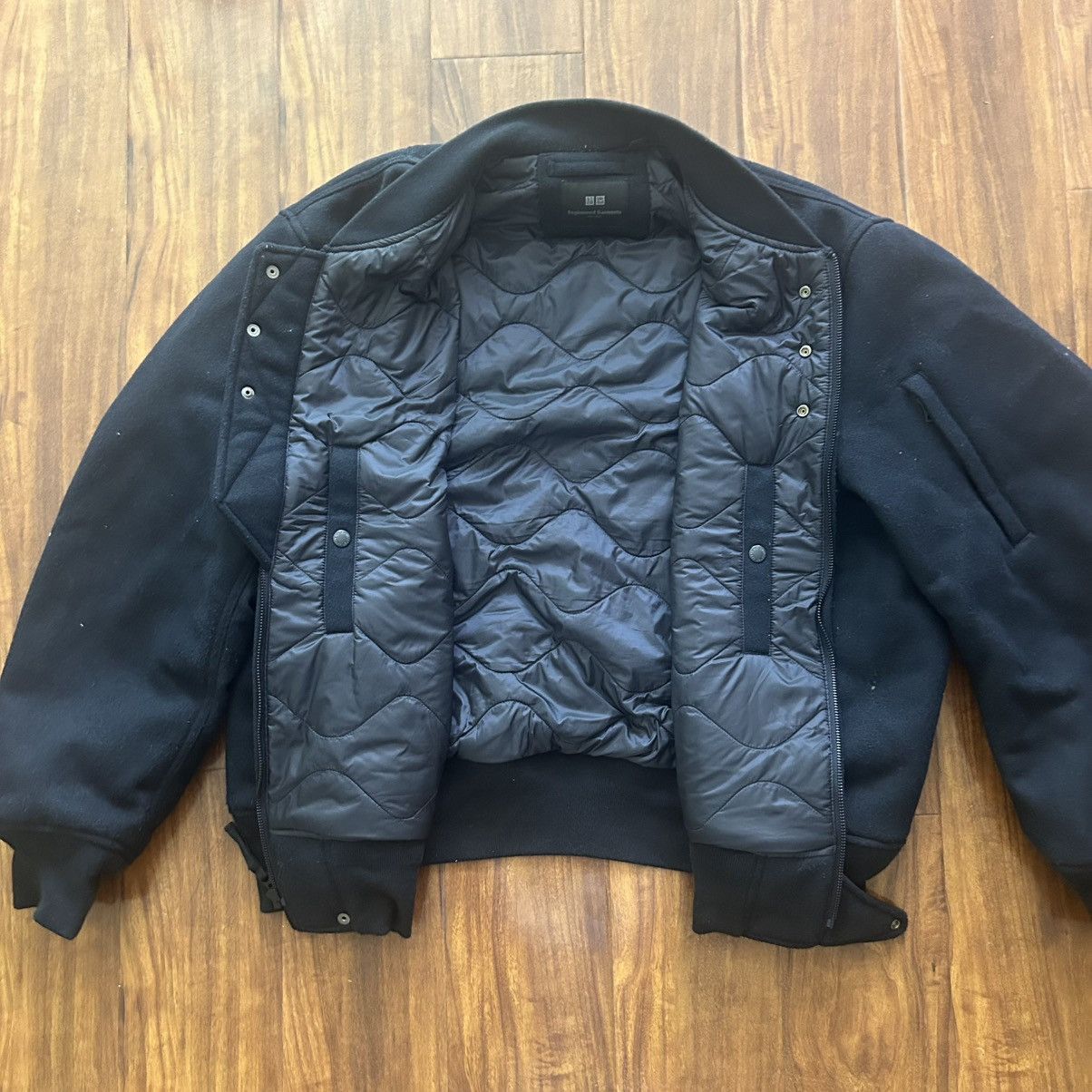 Engineered Garments × Uniqlo Engineered Garments Uniqlo NY Pufftech Bomber Navy Size US XL / EU 56 / 4 - 3 Thumbnail