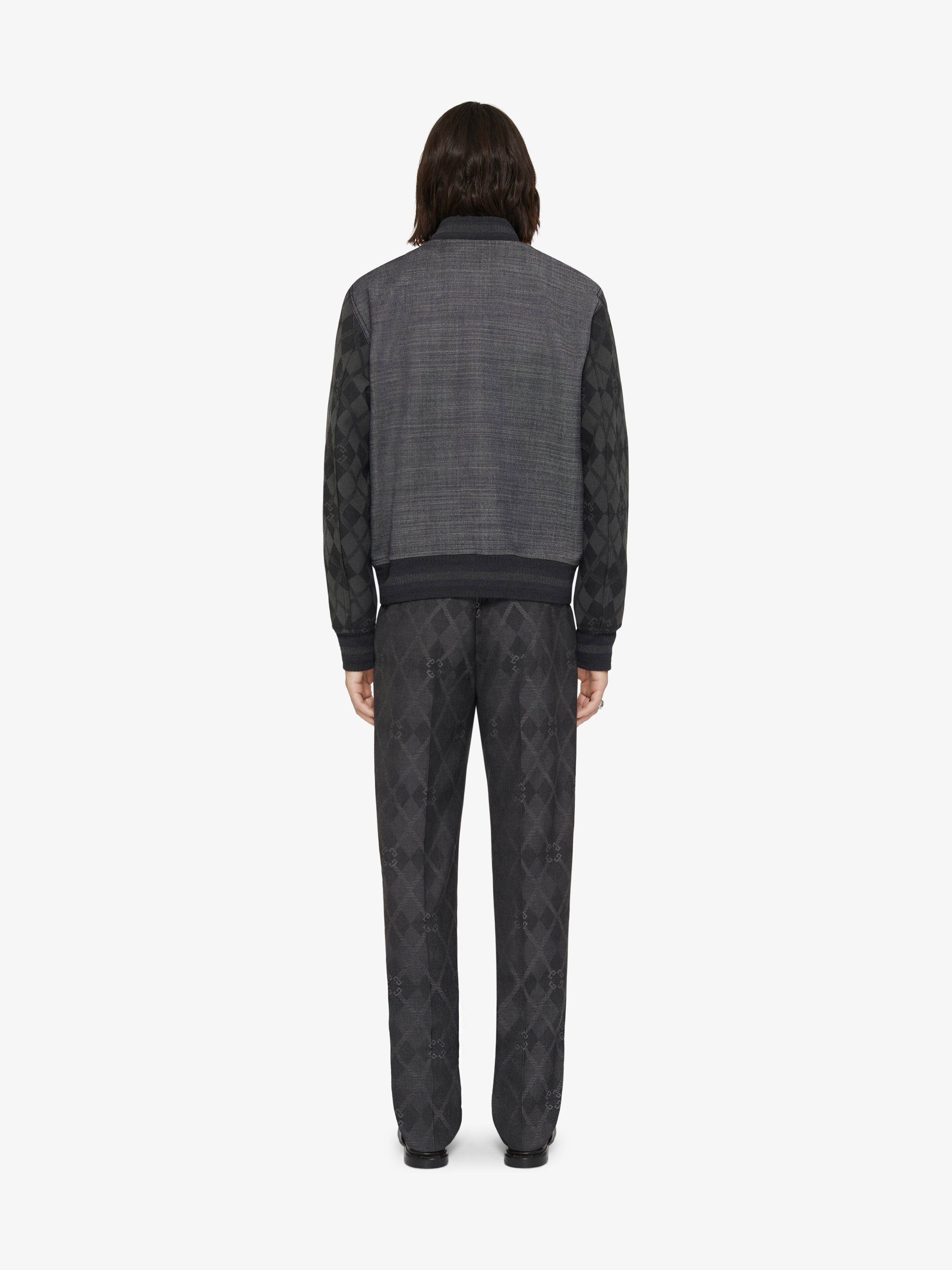 Givenchy o1w1db10925 Mix Material Varsity Jacket in Grey/Black Size US S / EU 44-46 / 1 - 3 Thumbnail