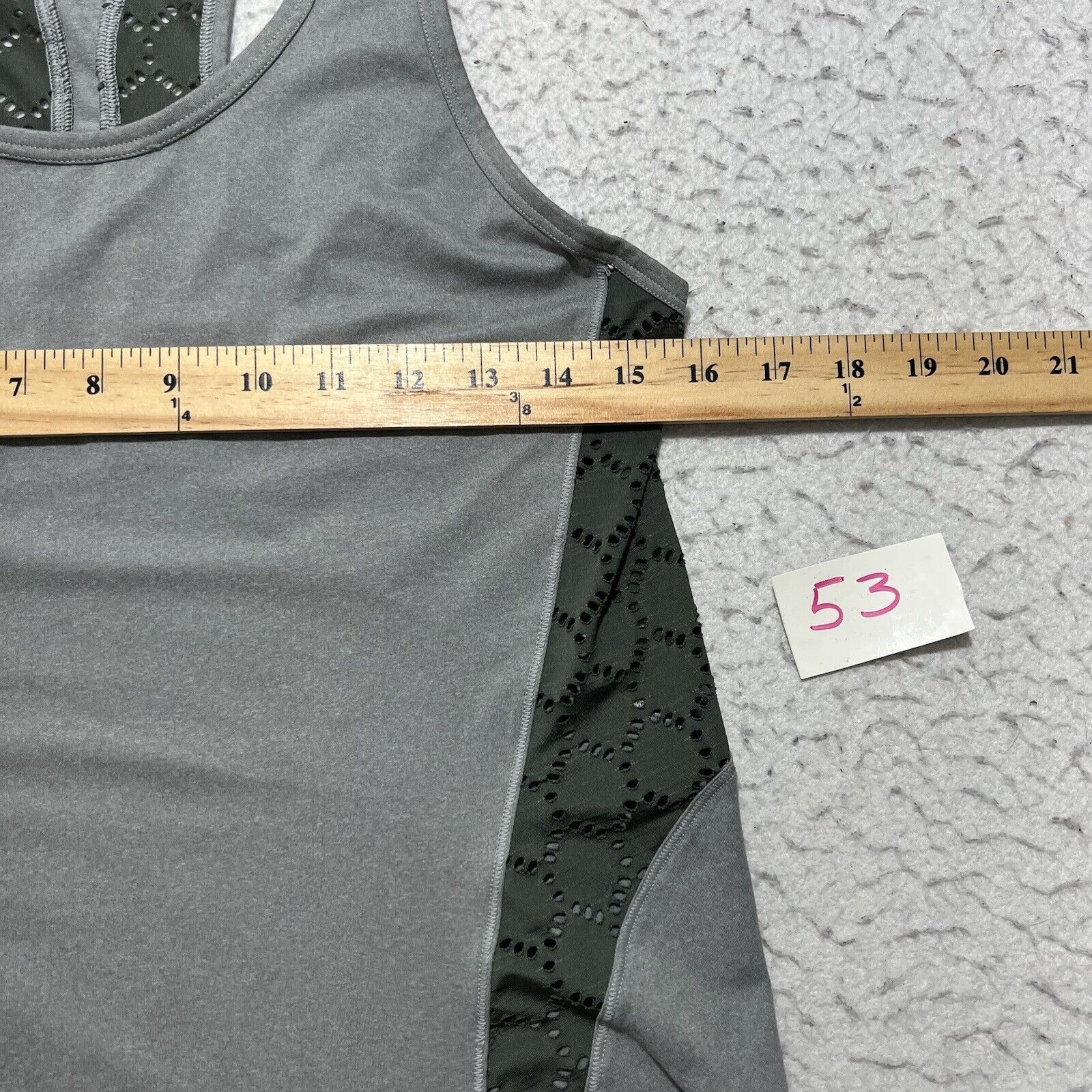 Gap Athleta Racerback Tank Top Sleeveless Gray Pullover Stretch Size S / US 4 / IT 40 - 6 Thumbnail