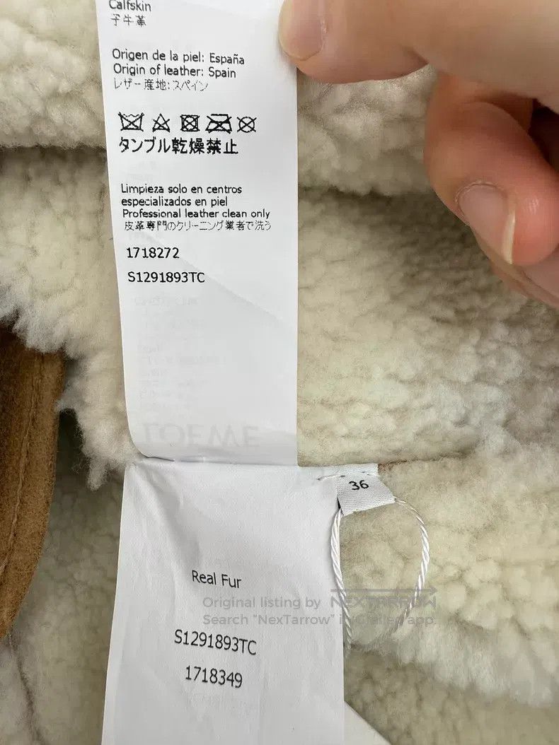 Loewe Loewe Faux Fur and Leather Jacket Size XS / US 0-2 / IT 36-38 - 5 Thumbnail