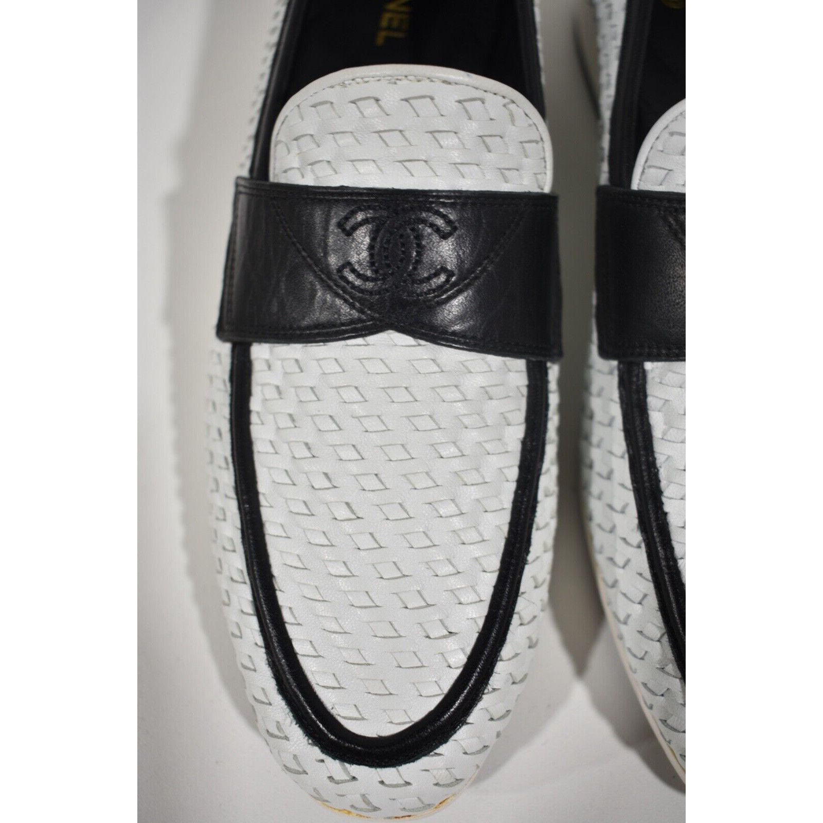 Chanel 17C Braided CC Logo Mule Loafer Moccasin Slip Oxford Flat 37 Size US 7 / IT 37 - 7 Thumbnail